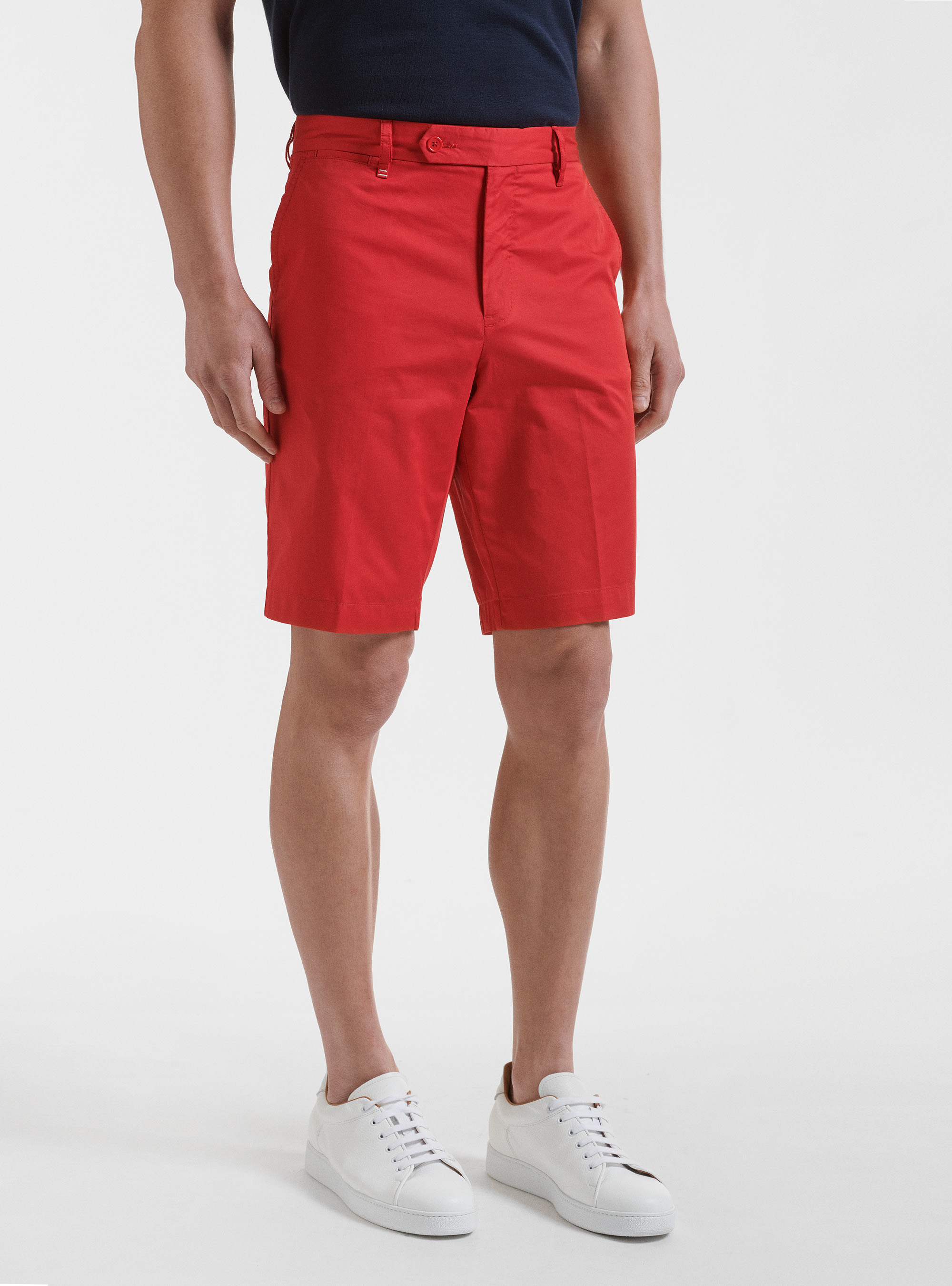 Lightweight twill shorts, RED
