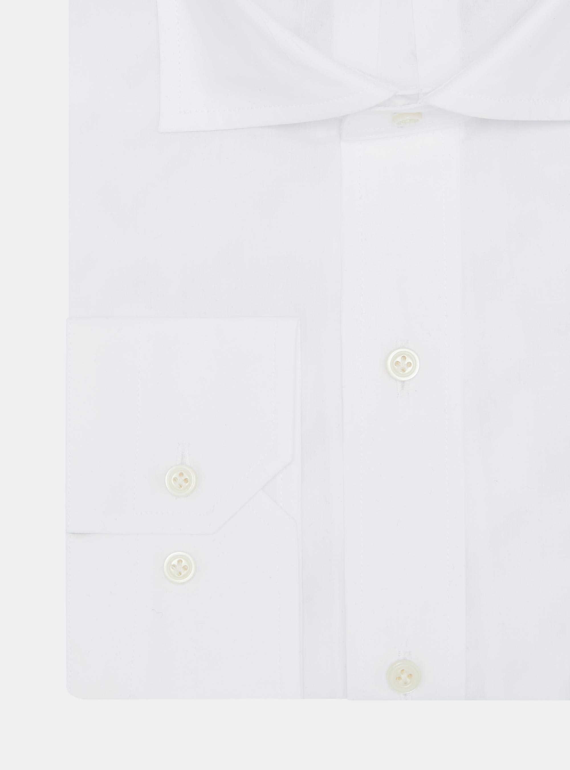 Chemise confortable en pur coton, BLANC