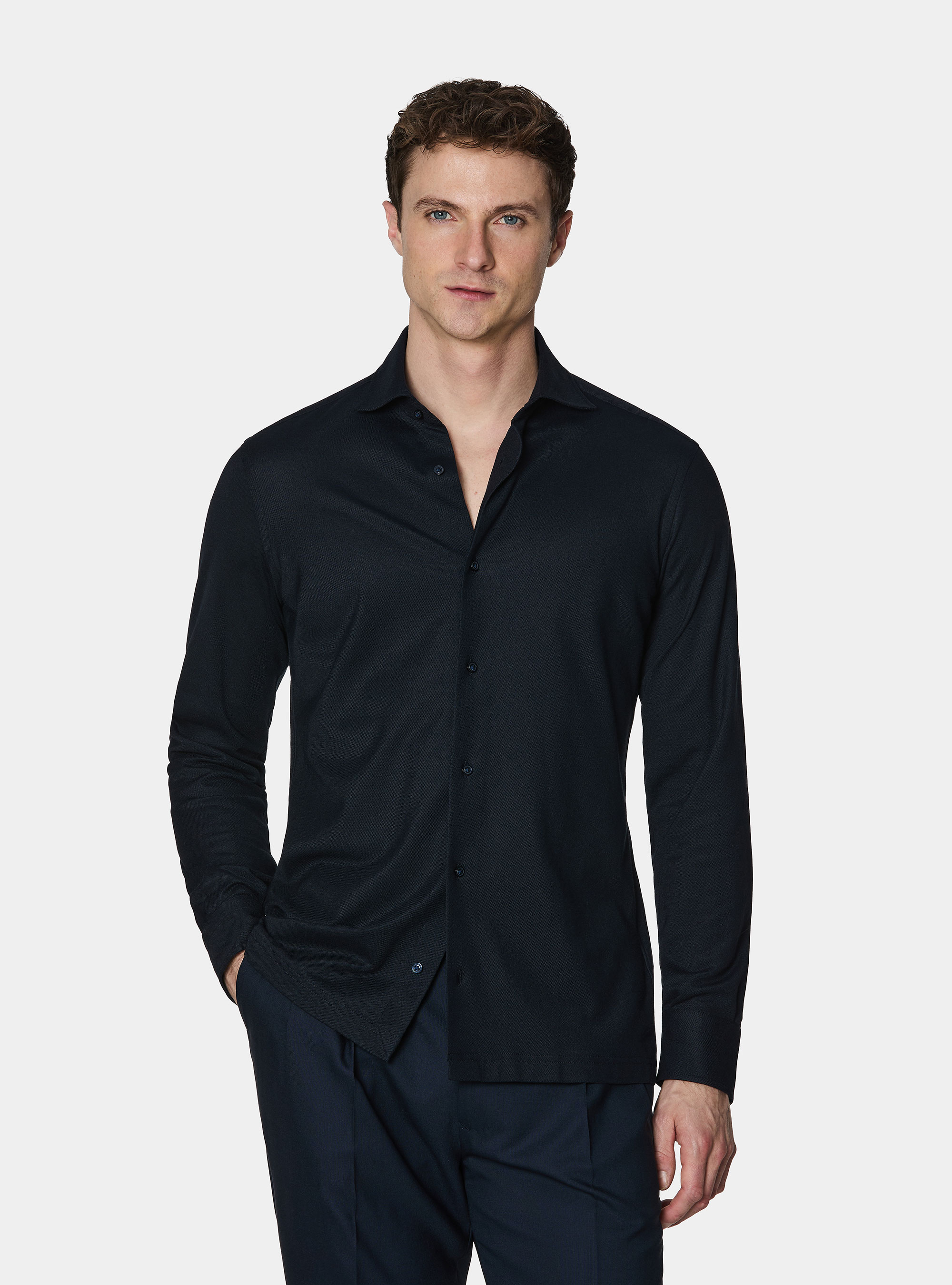GT01 Poloshirt aus Piqu&eacute;-Baumwollmischung, NAVY 0218C
