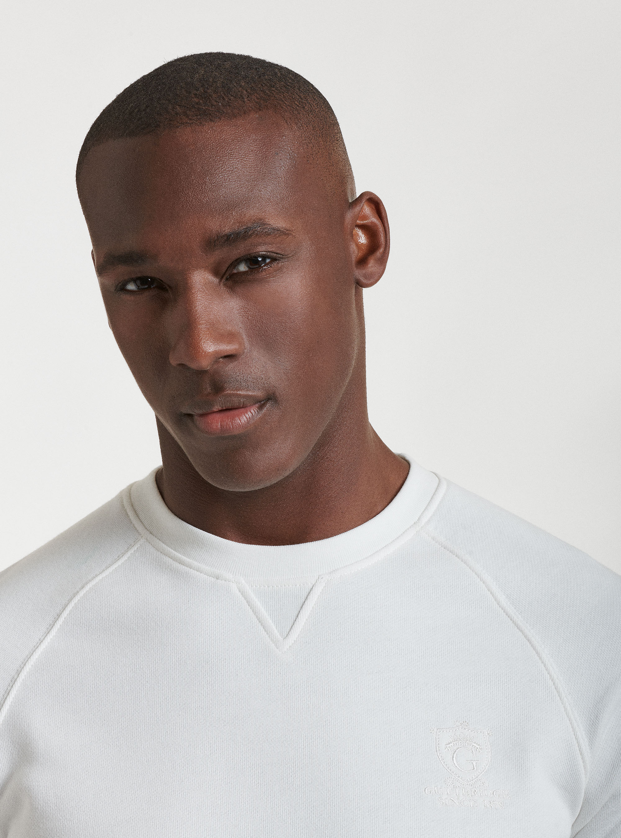 Solid-colour sweatshirt, WHITE