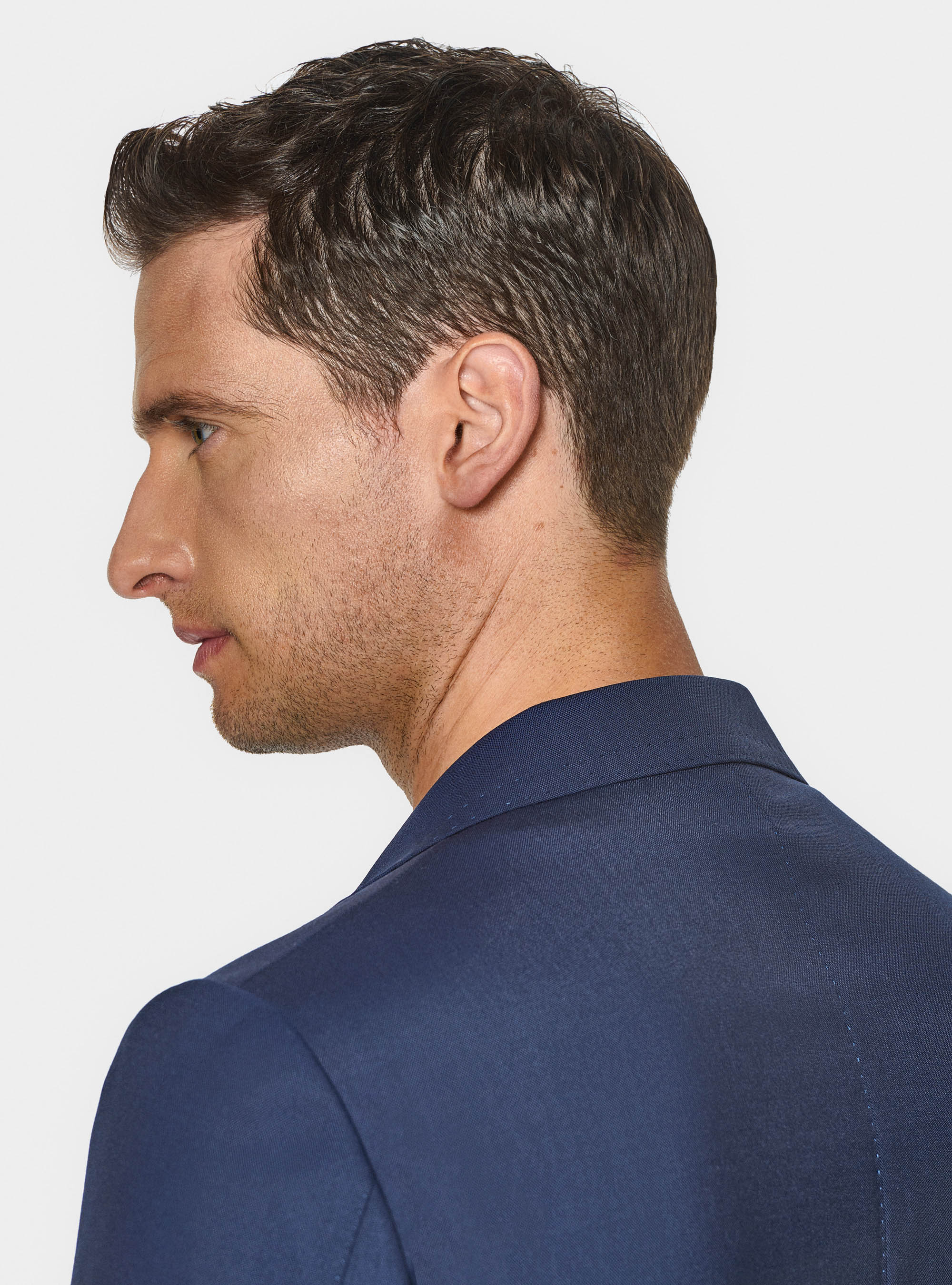 Cerruti pure wool travel suit blazer, NAVY BLUE