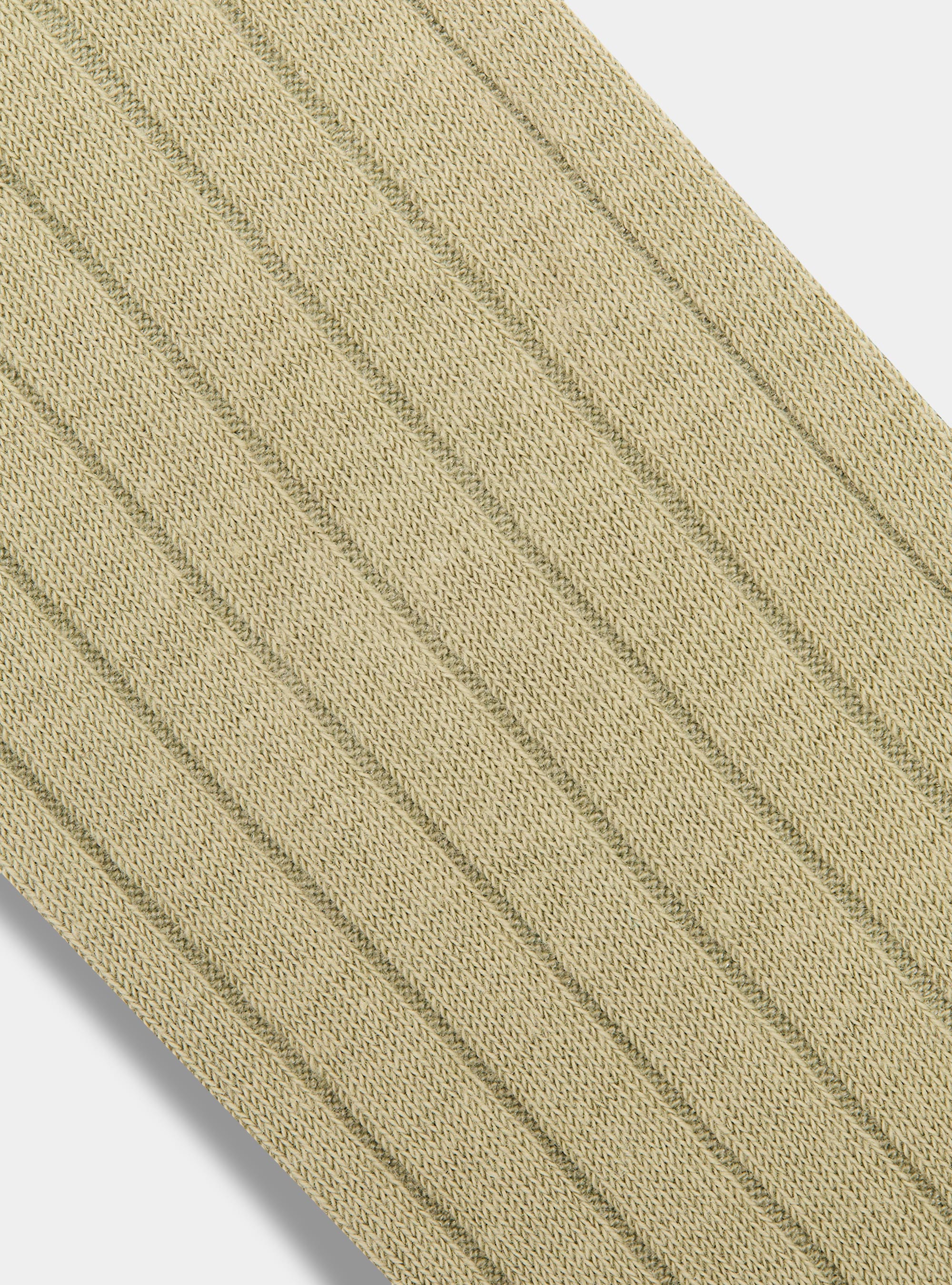 Ribbed socks with embroidery, SALVIA 0602C