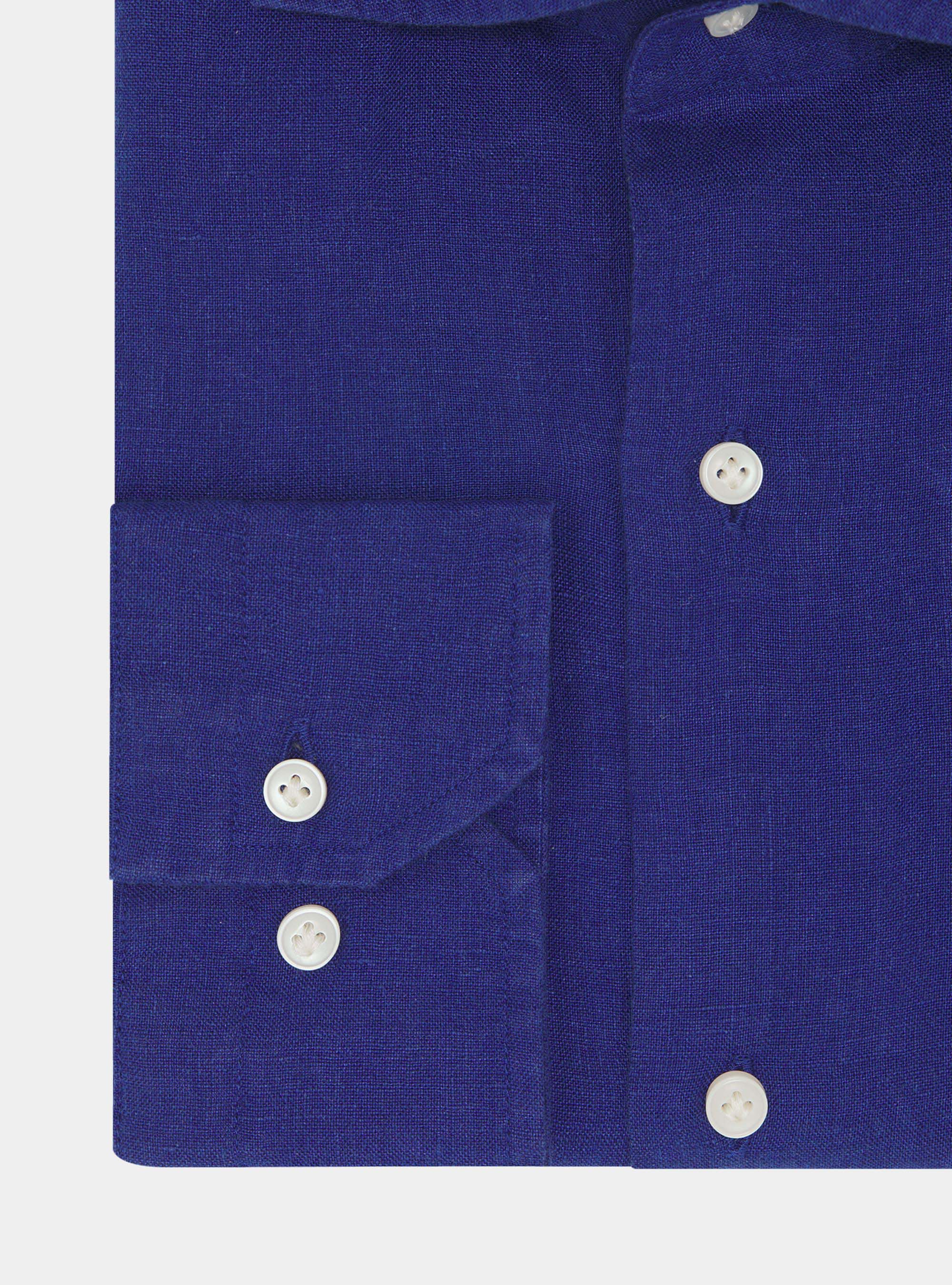 Camicia in puro lino, BLU