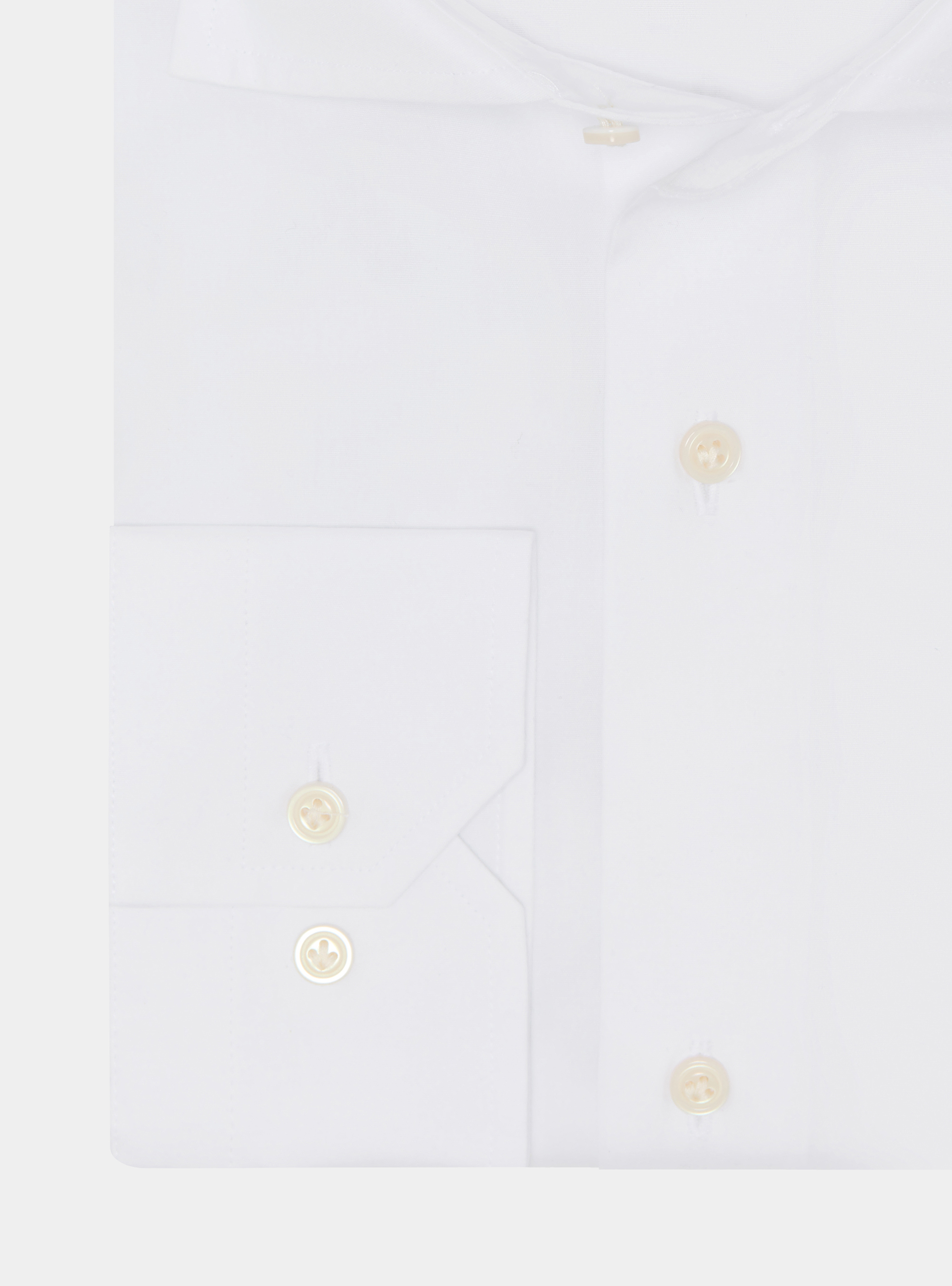 Chemise en coton fil &agrave; fil, BLANC