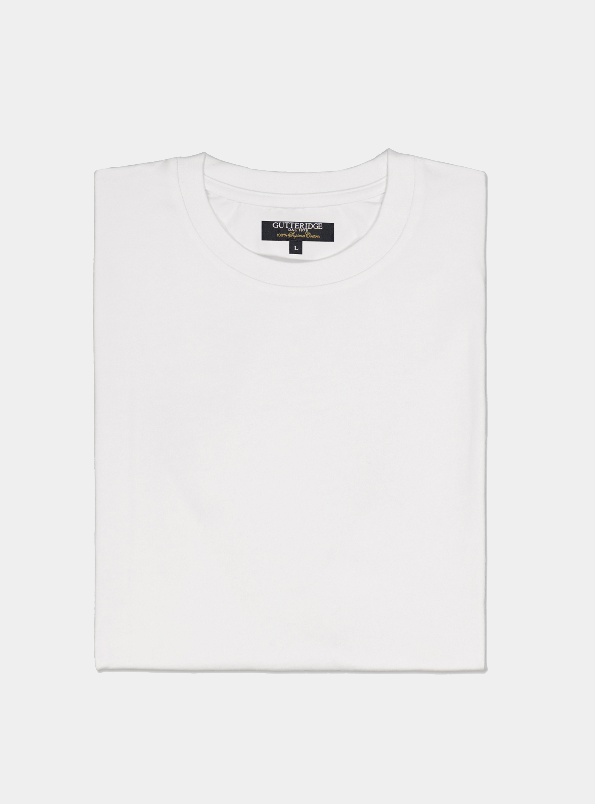 Tshirt in jersey di cotone tinta unita, BIANCO