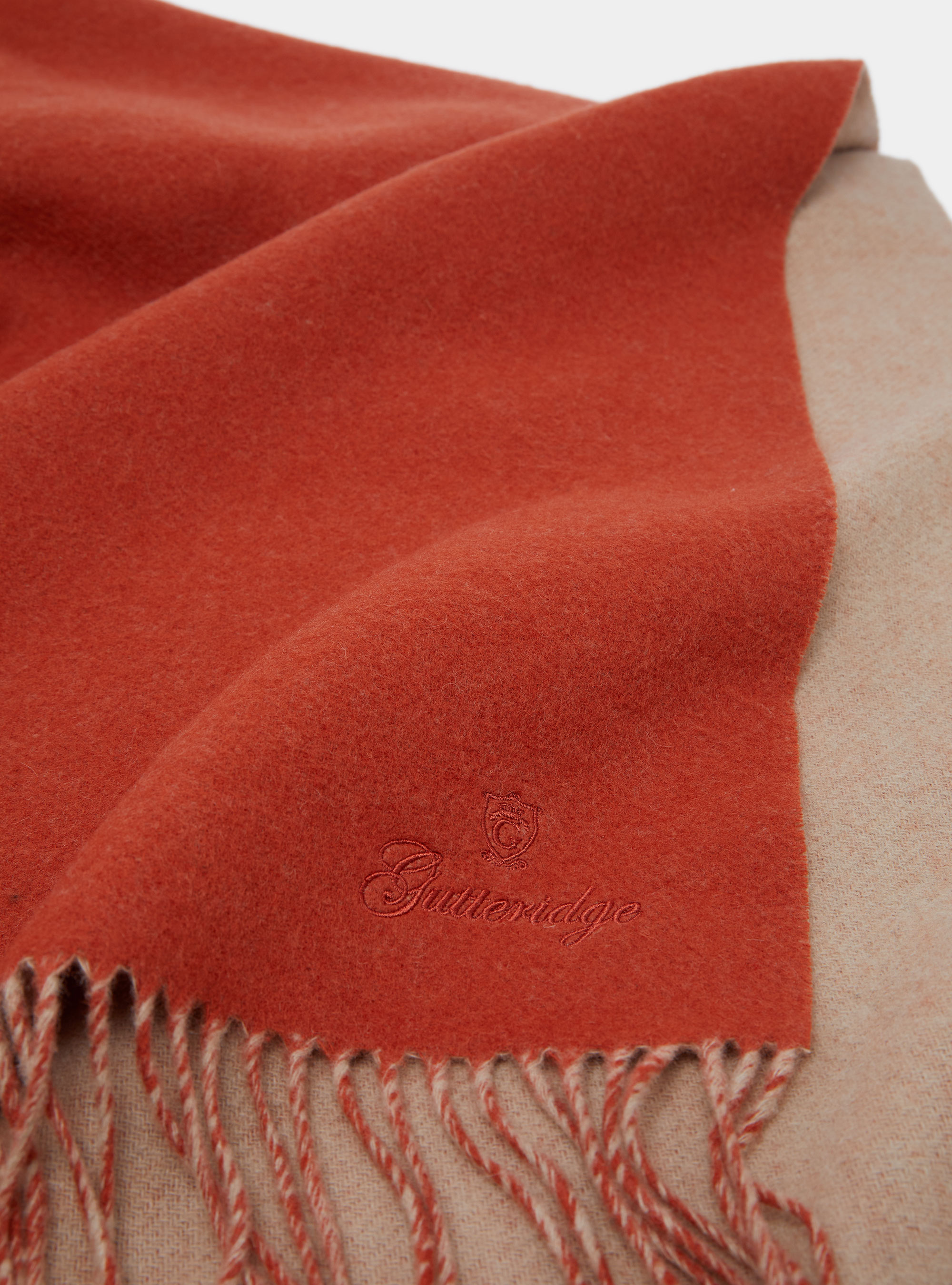 Cashmere blend plaid, TERRACOTTA