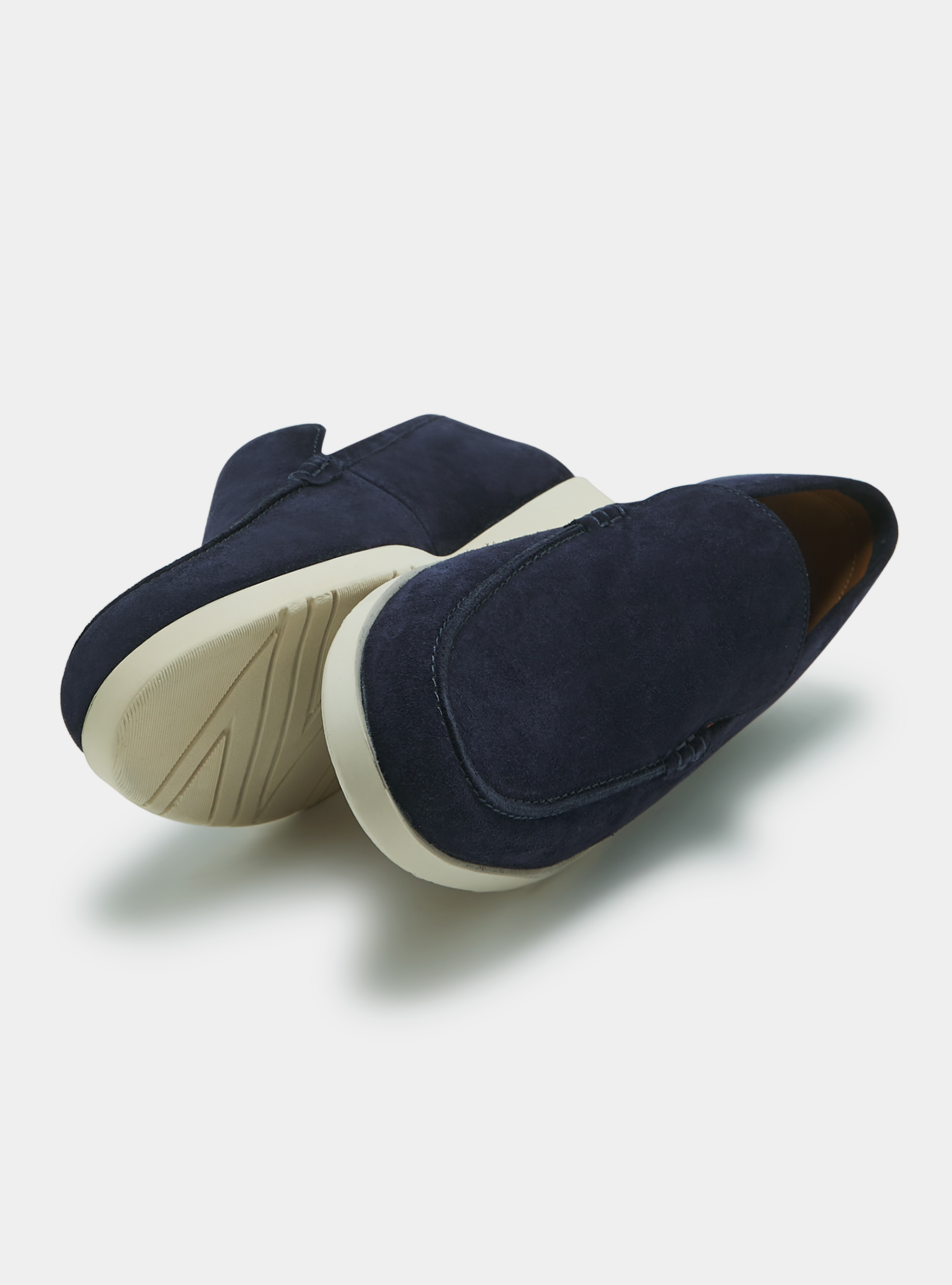 Mocasines de ante, AZUL MARINO
