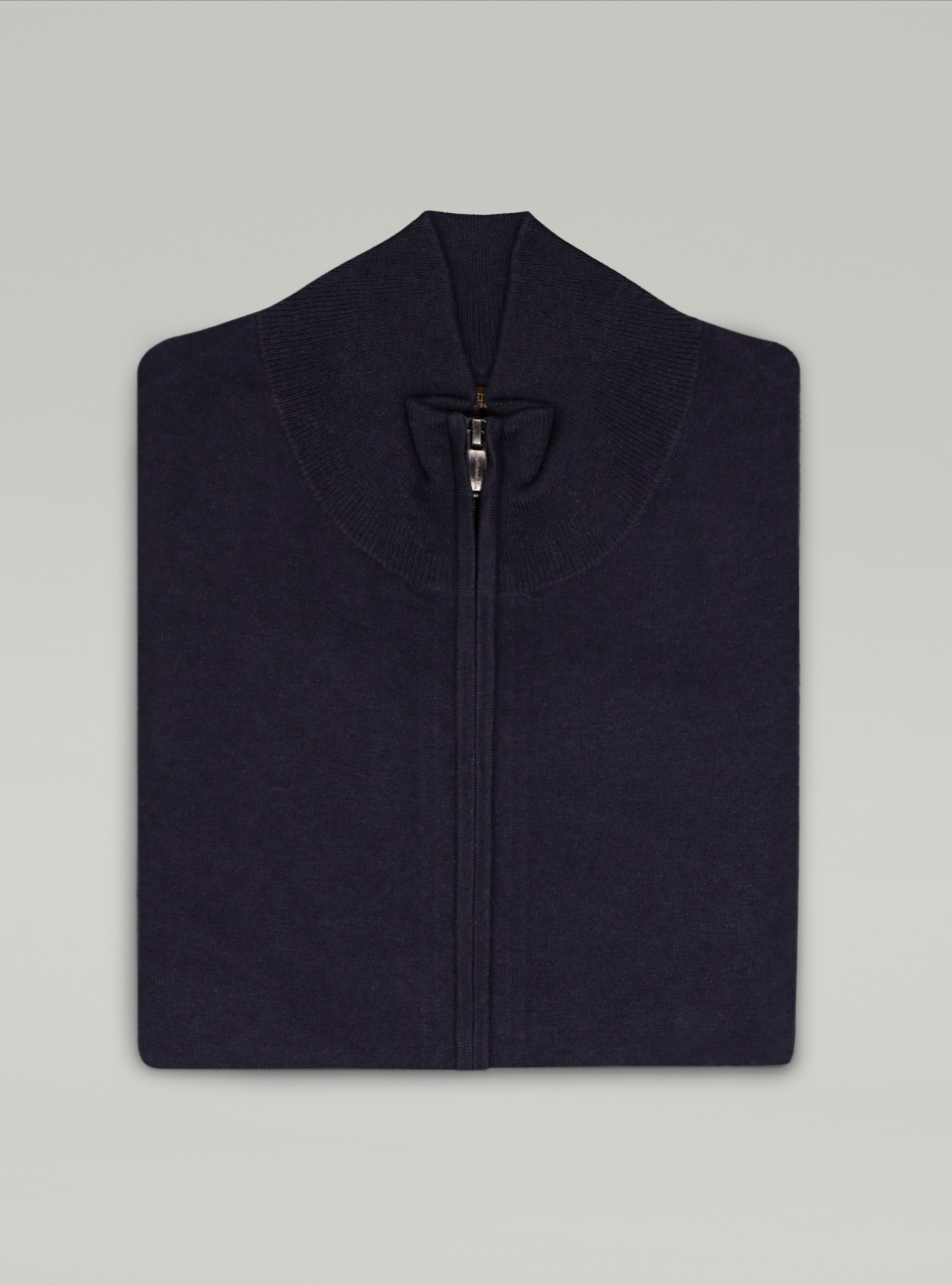 Cardigan de algod&oacute;n seda y cashmere, AZUL MARINO