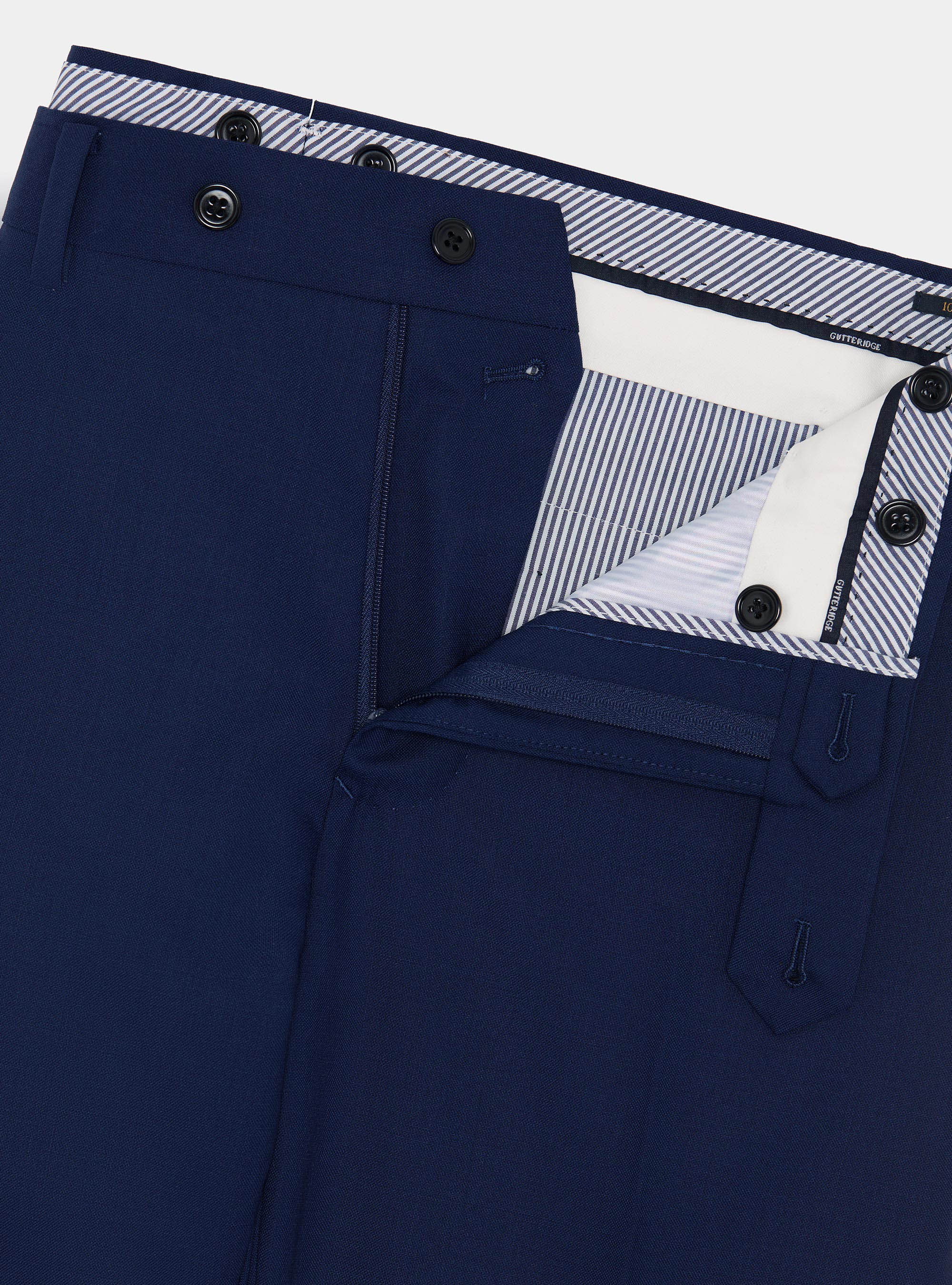 Vitale Barberis Canonico pure wool suit trousers, BLUE