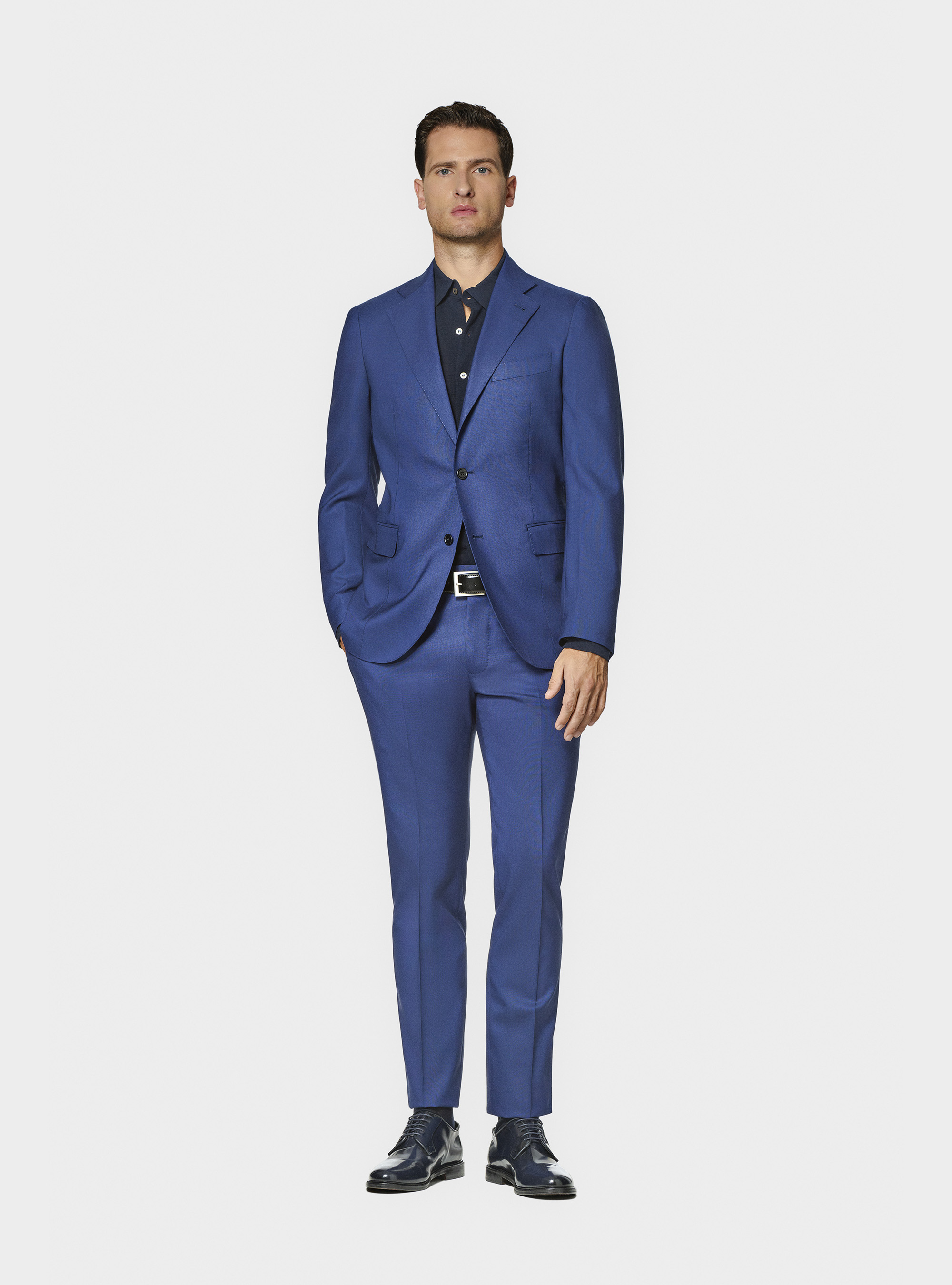 Pure wool suit trousers Vitale Barberis Canonico, BLUE