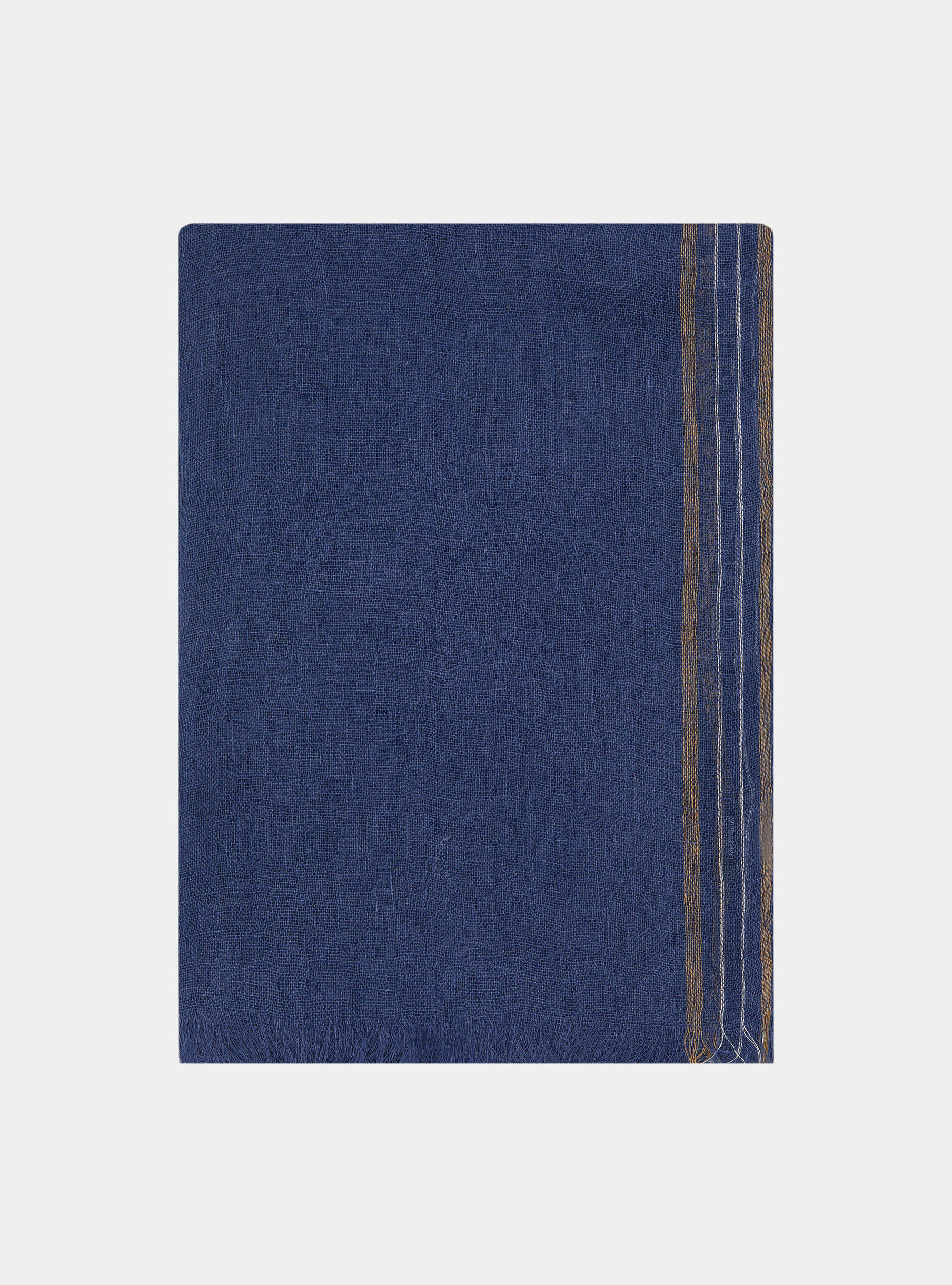 &Eacute;charpe en pur lin, 0243C DENIM