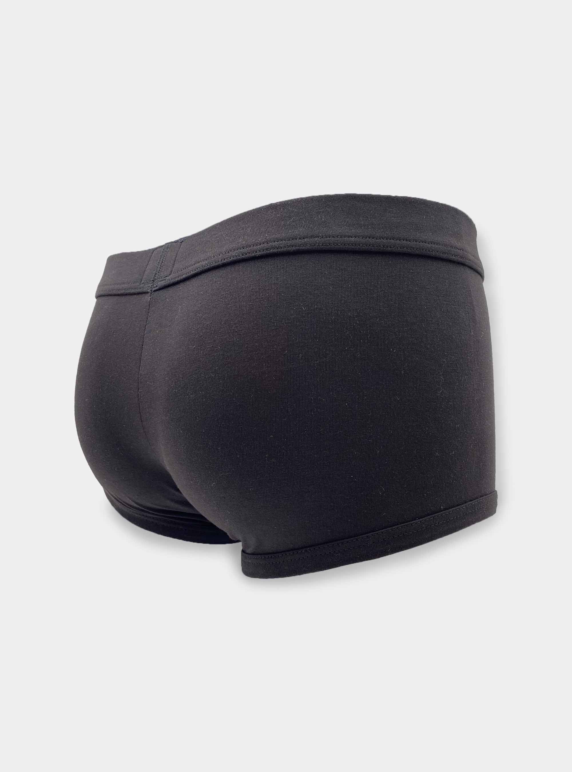 Supima cotton boxer shorts, BLACK