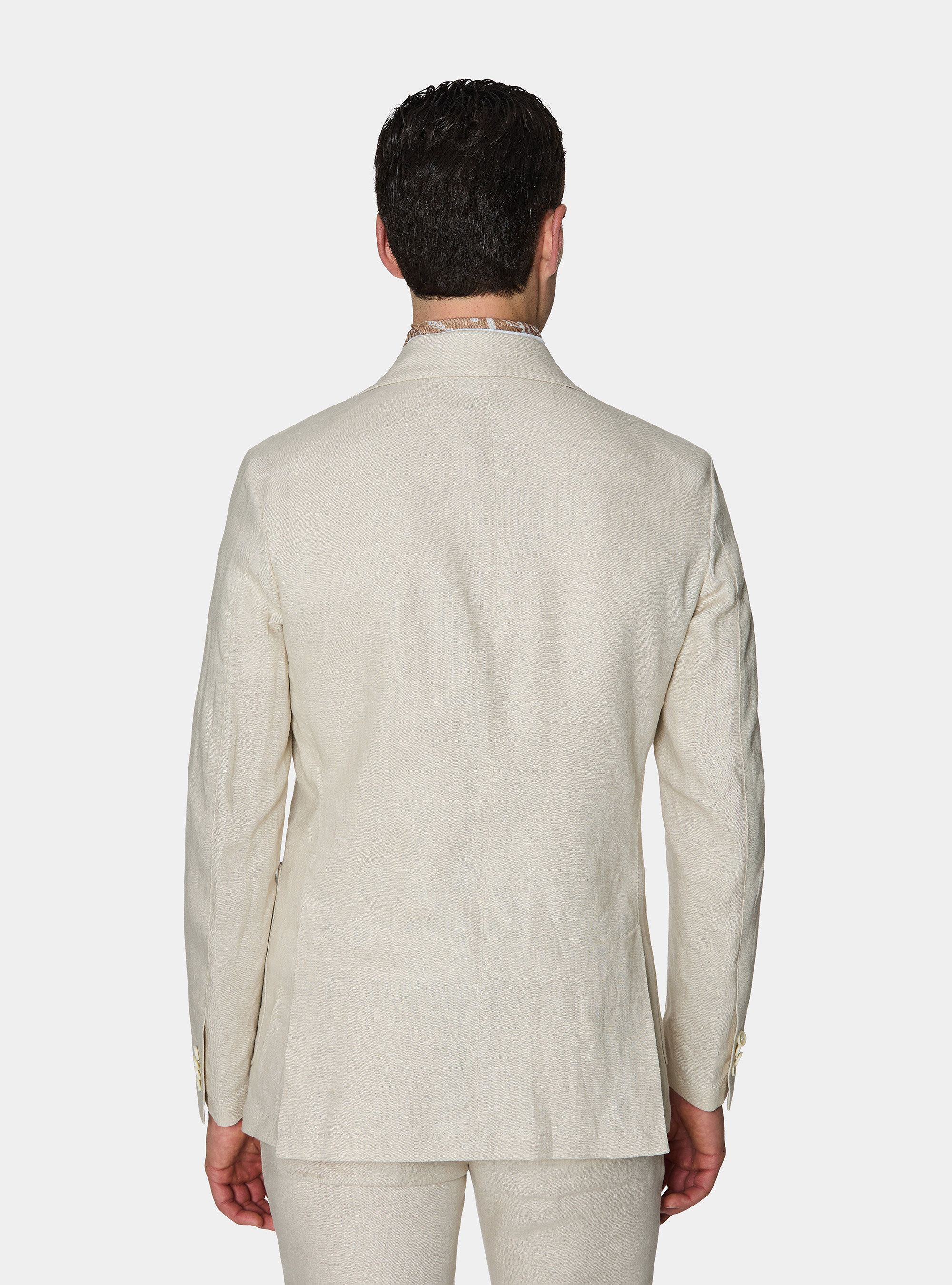 Pure linen suit blazer, ECRU