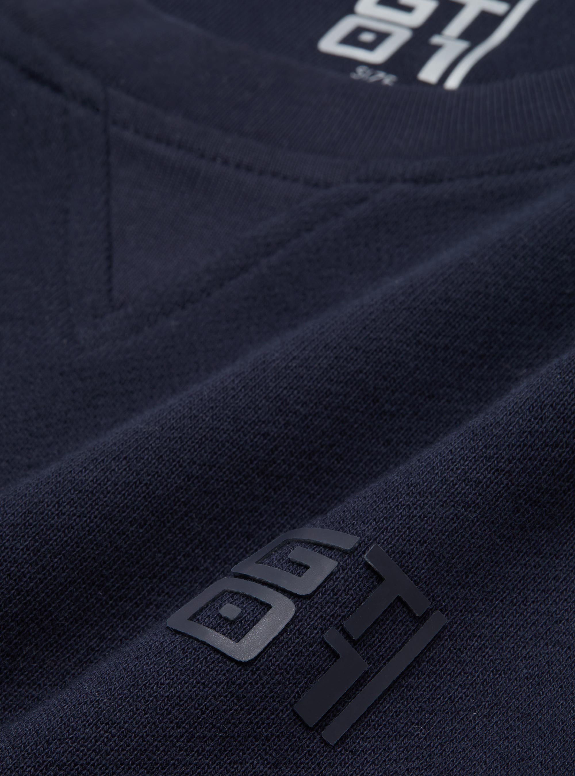 Basic round-neck sweatshirt GT01, NAVY BLUE