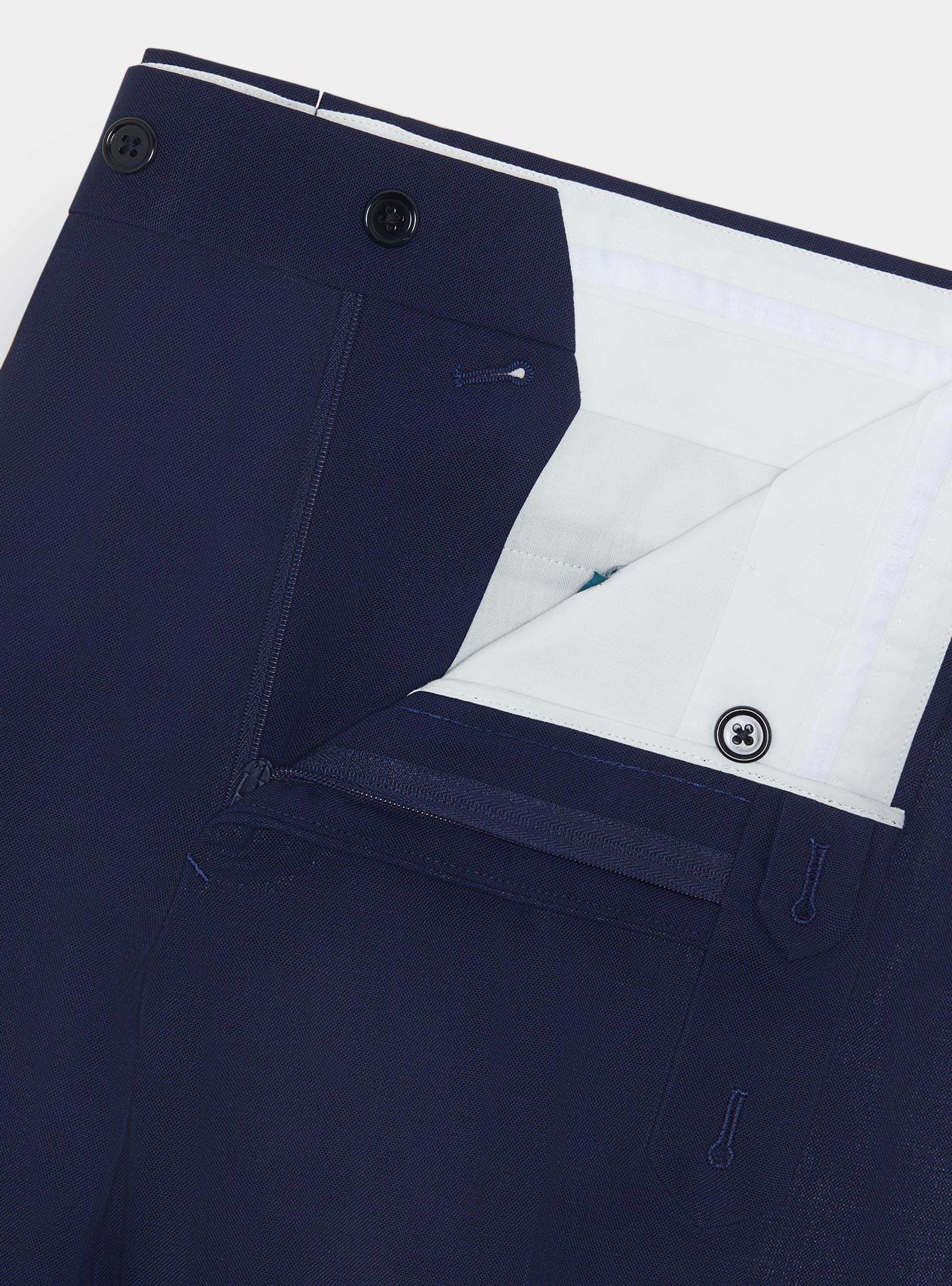 Pantaloni abito travel in pura lana Cerruti, BLU NAVY
