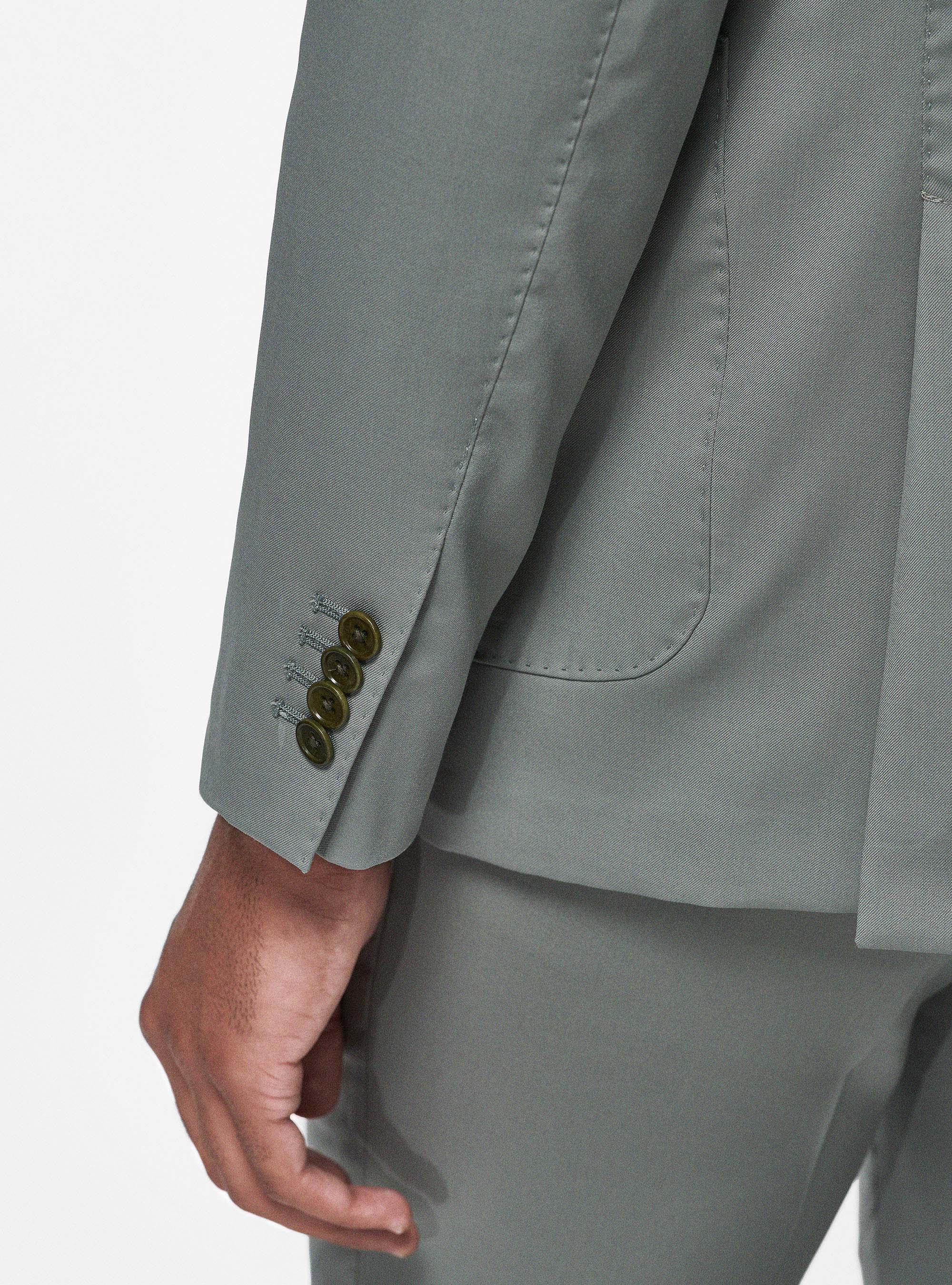 Pure 110's superfine wool blazer, SALVIA 0602C