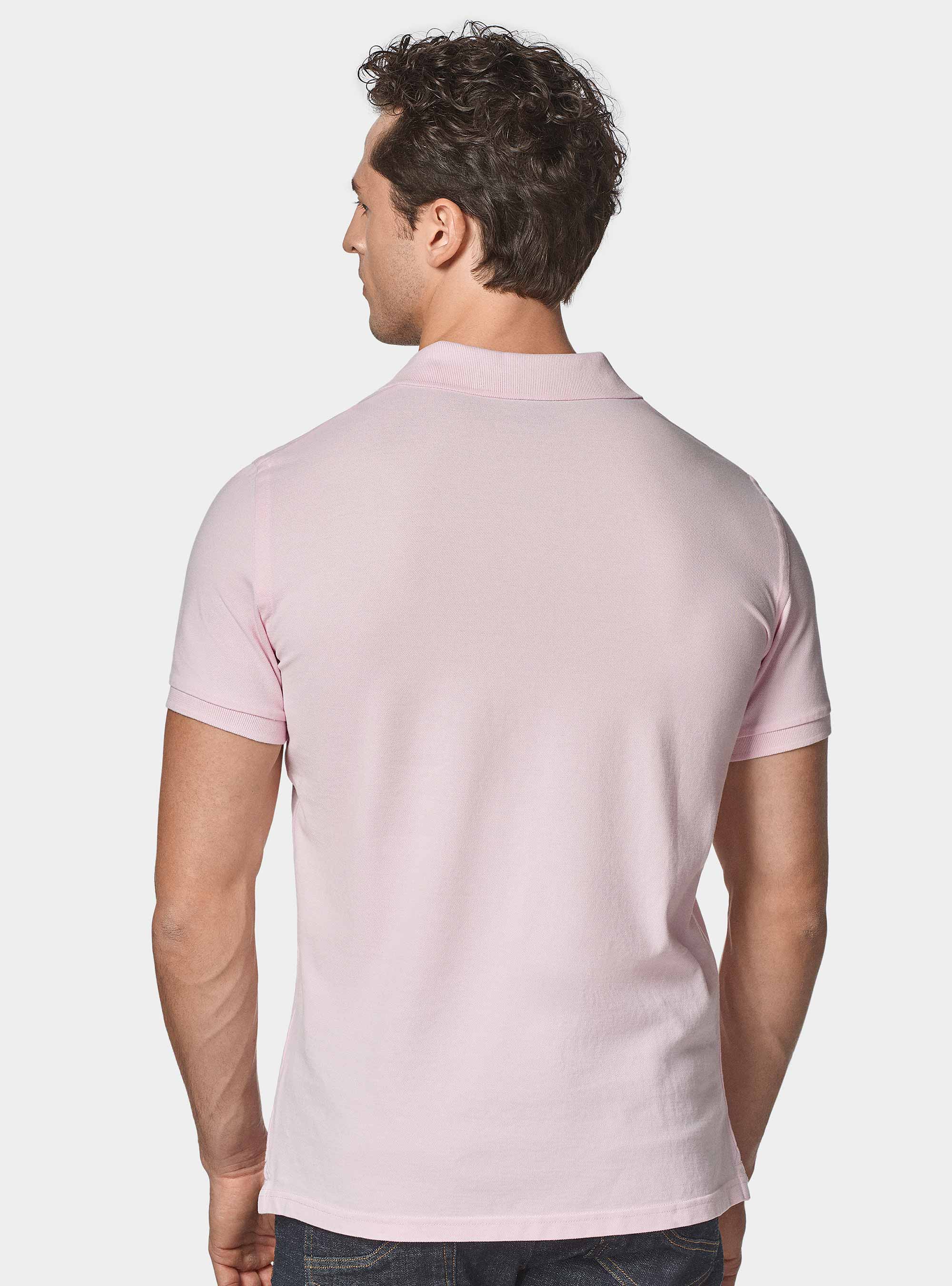 Polo classica in piquet, ROSA