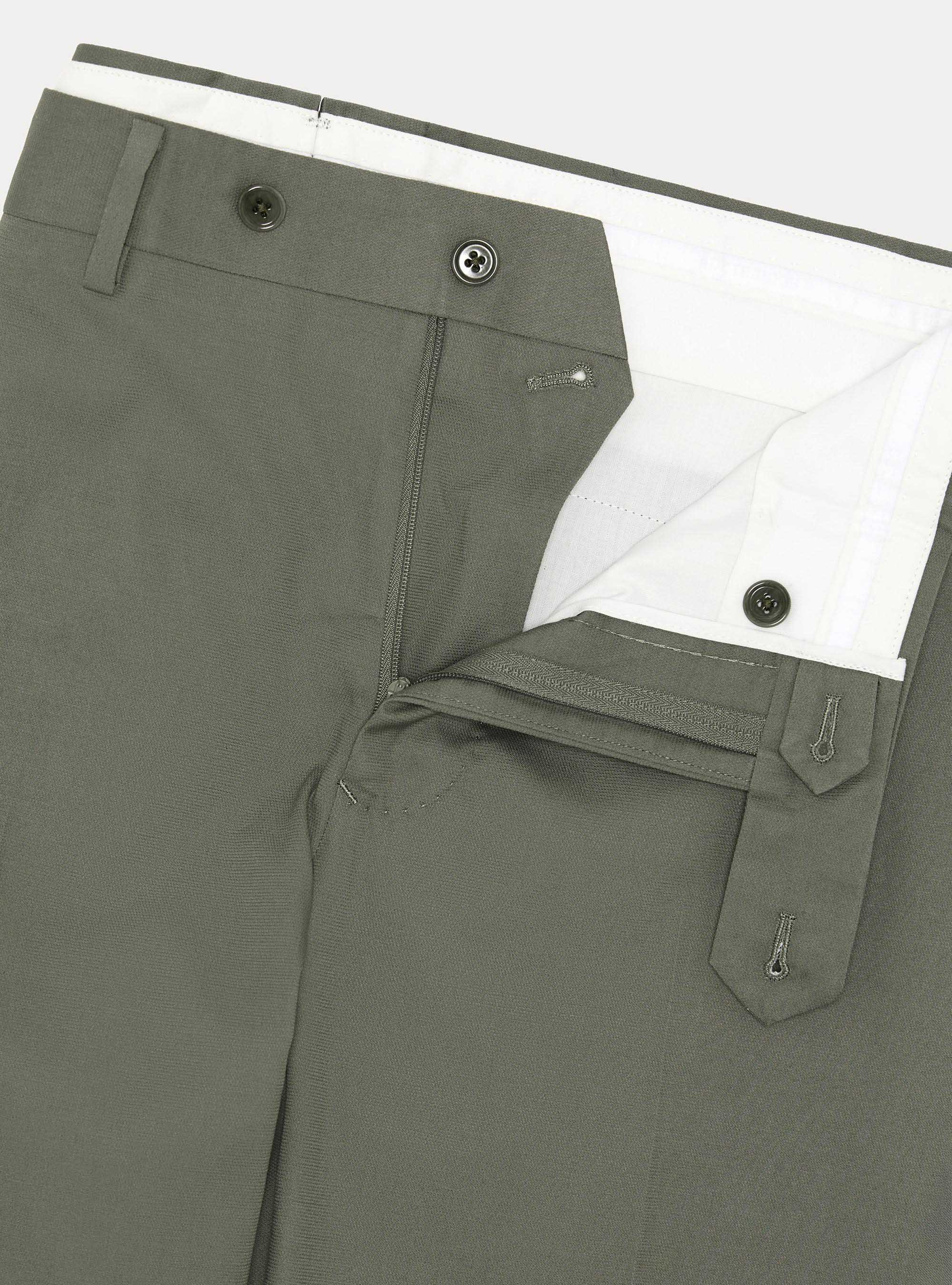 Cotton suit trousers, SALVIA 0602C
