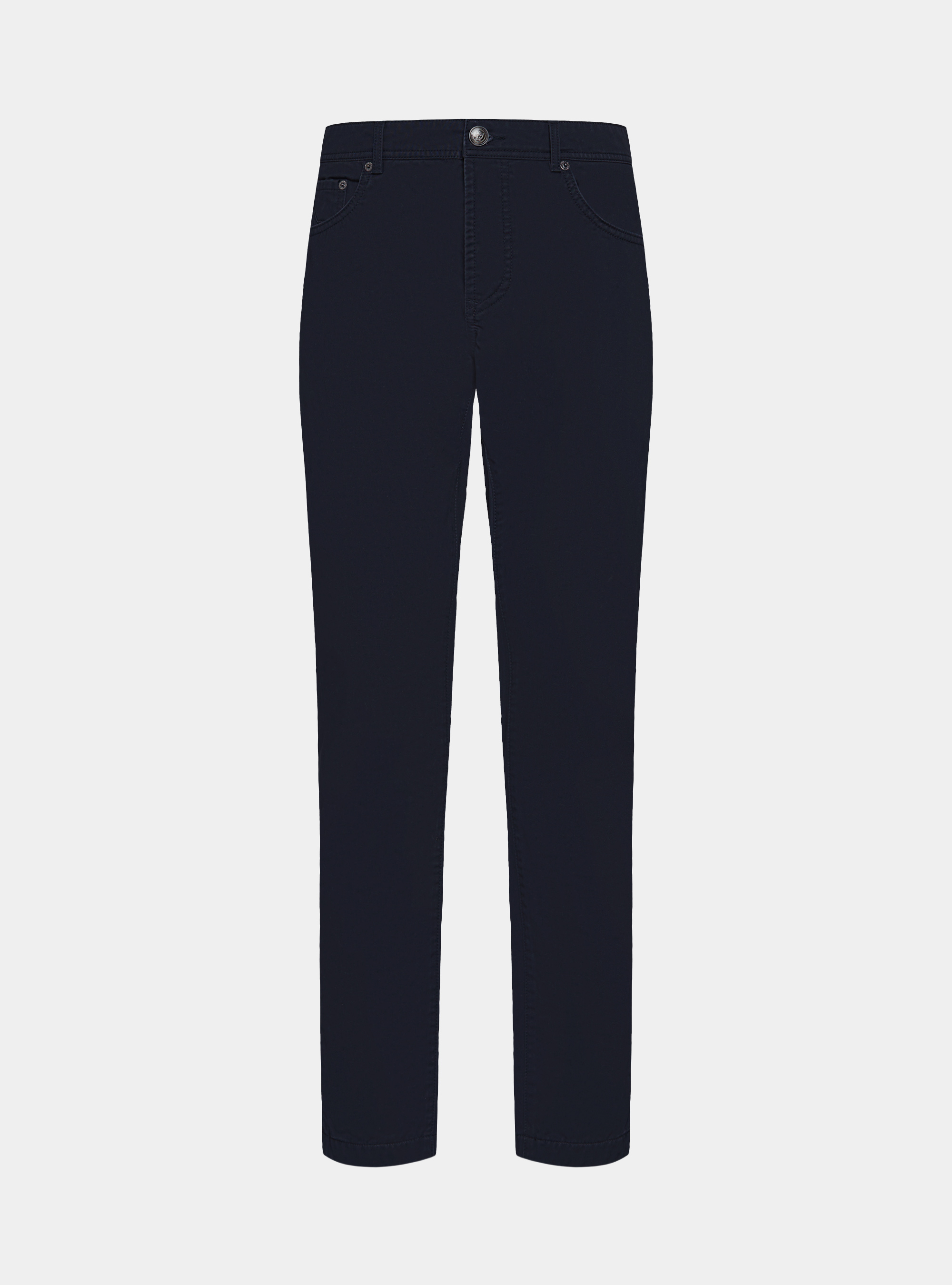 Cotton twill 5-pocket trousers, NAVY BLUE