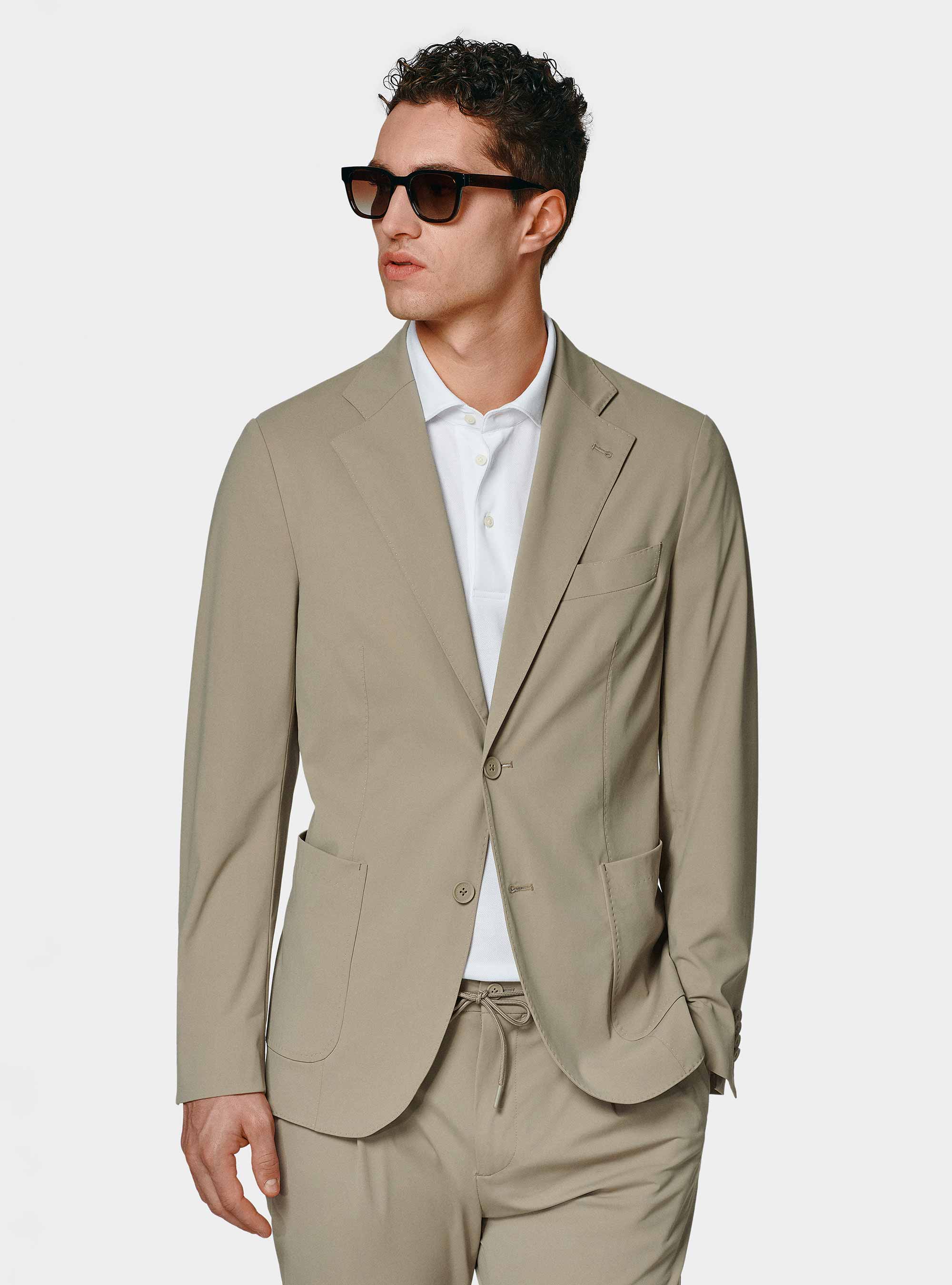 Giacca GT01 in jersey elasticizzato, FANGO