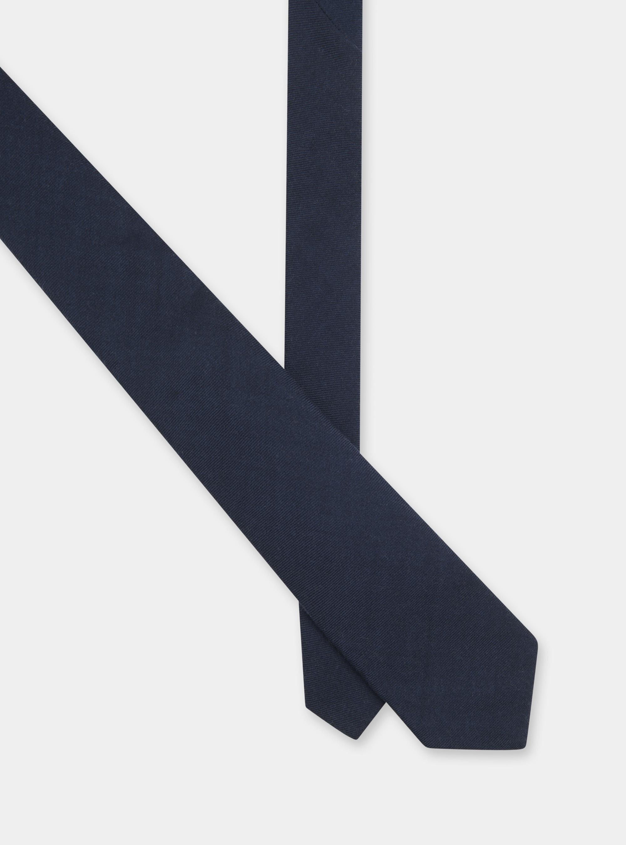 Wool tie, NAVY BLUE