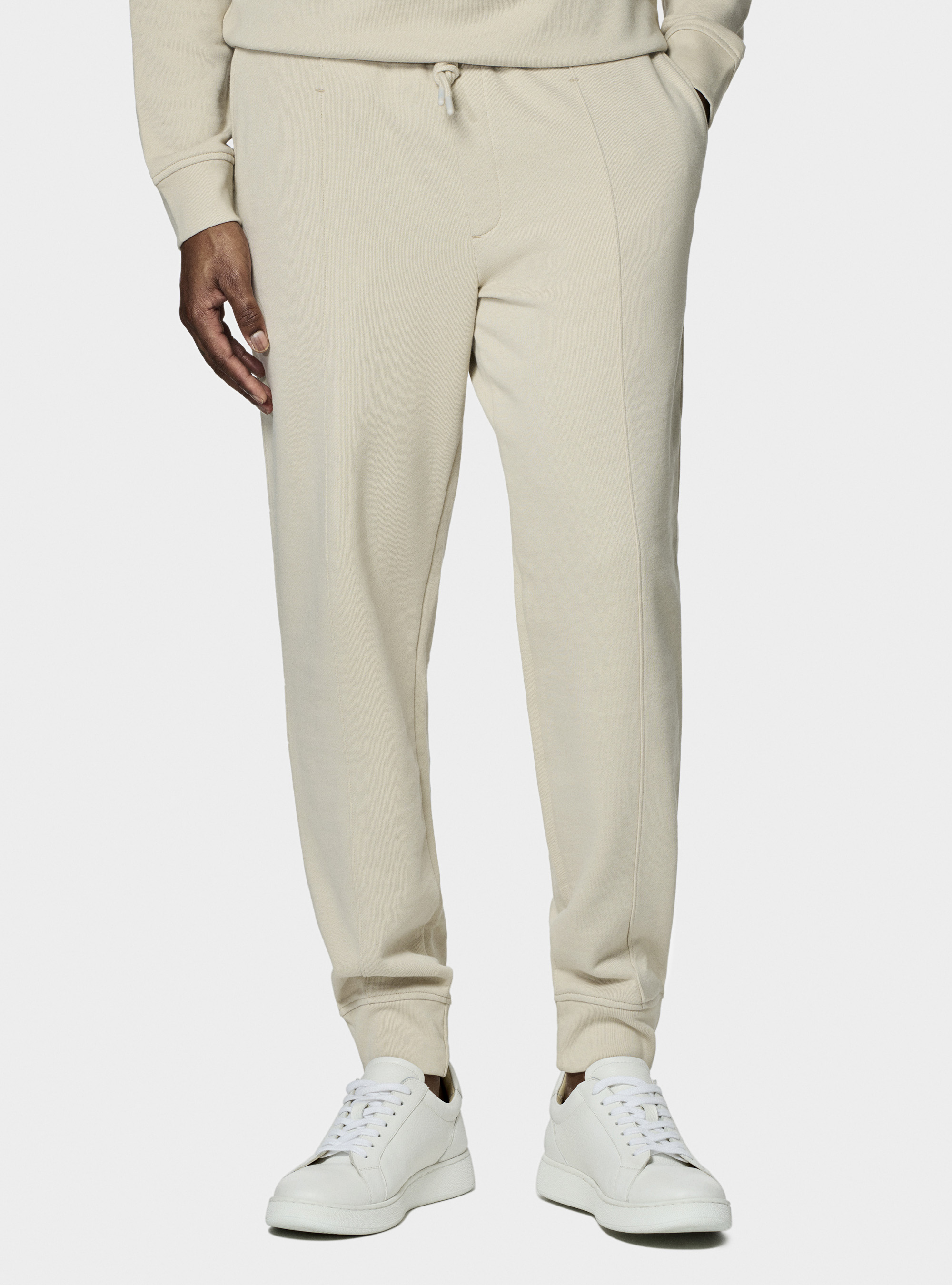 GT01 fleece sports trousers, ECRU 0536C