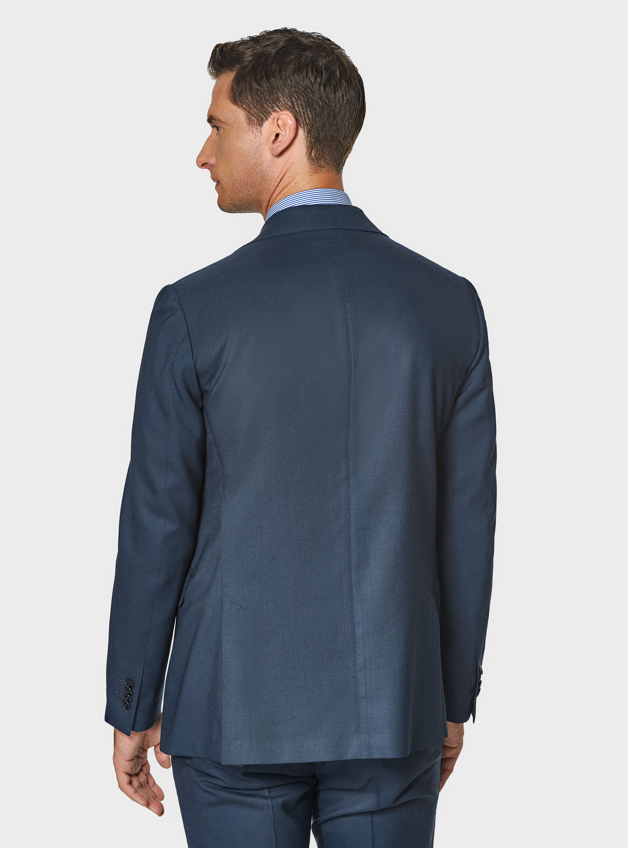 Veste de costume en pure laine Vitale Barberis Canonico, BLEU