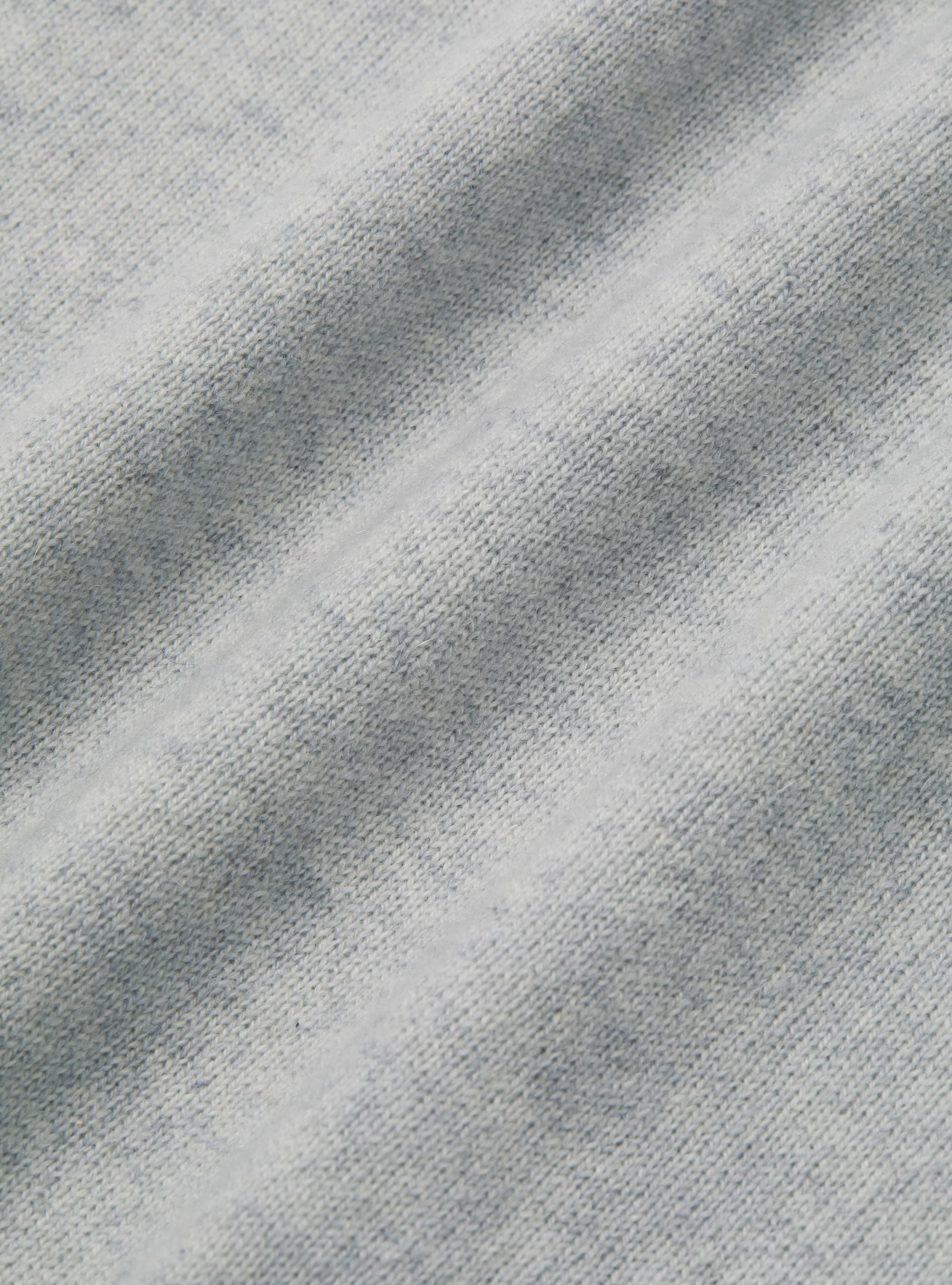 Cashmere crew-neck sweater, LIGHT GREY MELANGE