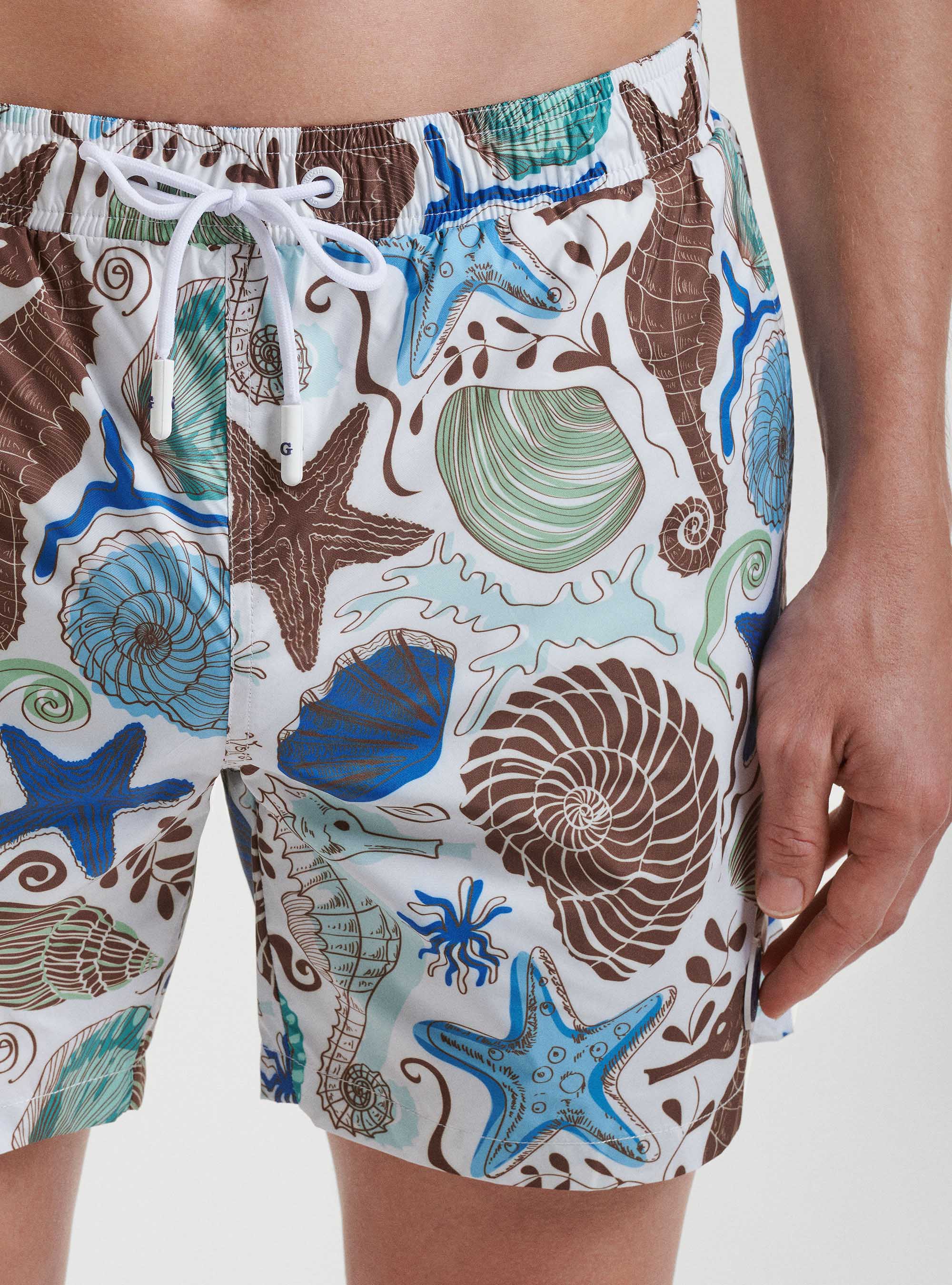 Costume da bagno fantasia marina, TABACCO