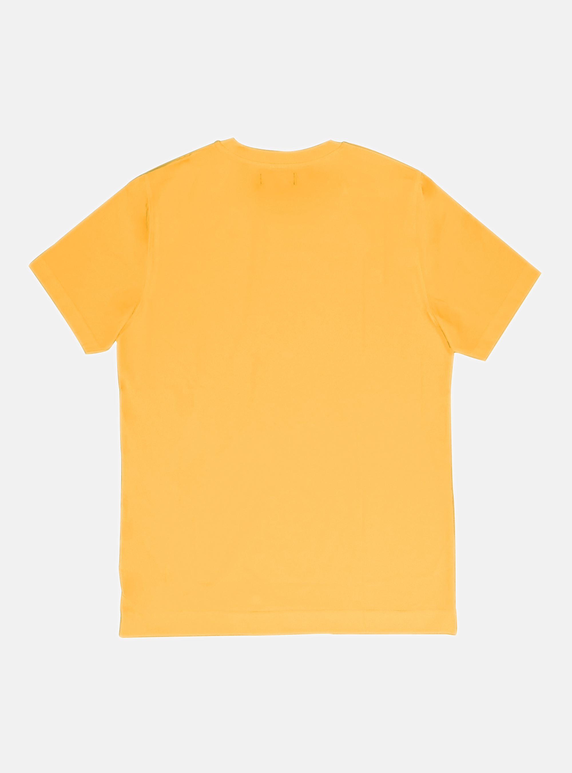 Cotton jersey half sleeve t-shirt, YELLOW