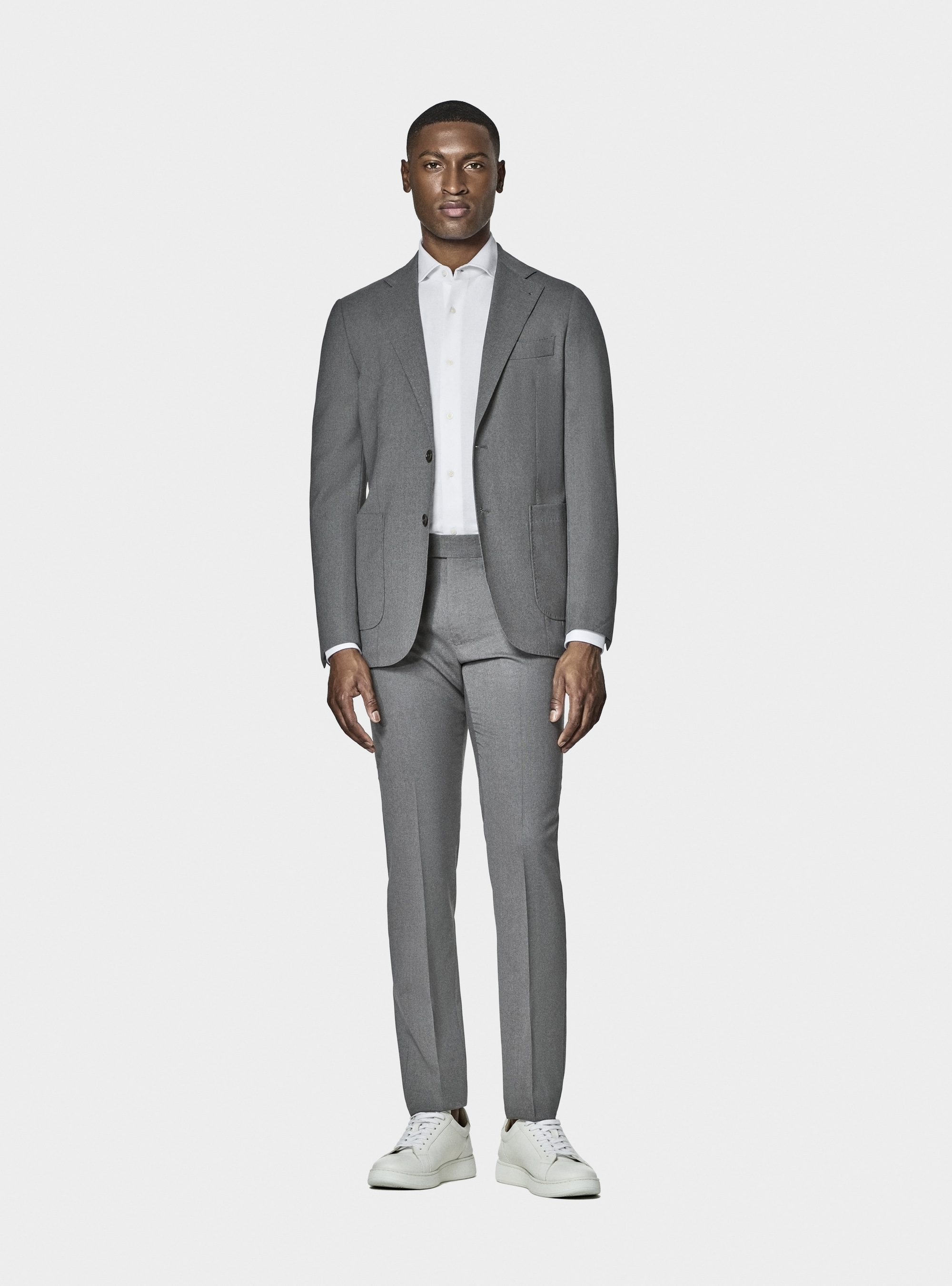 Cerruti pure wool travel suit blazer, GREY