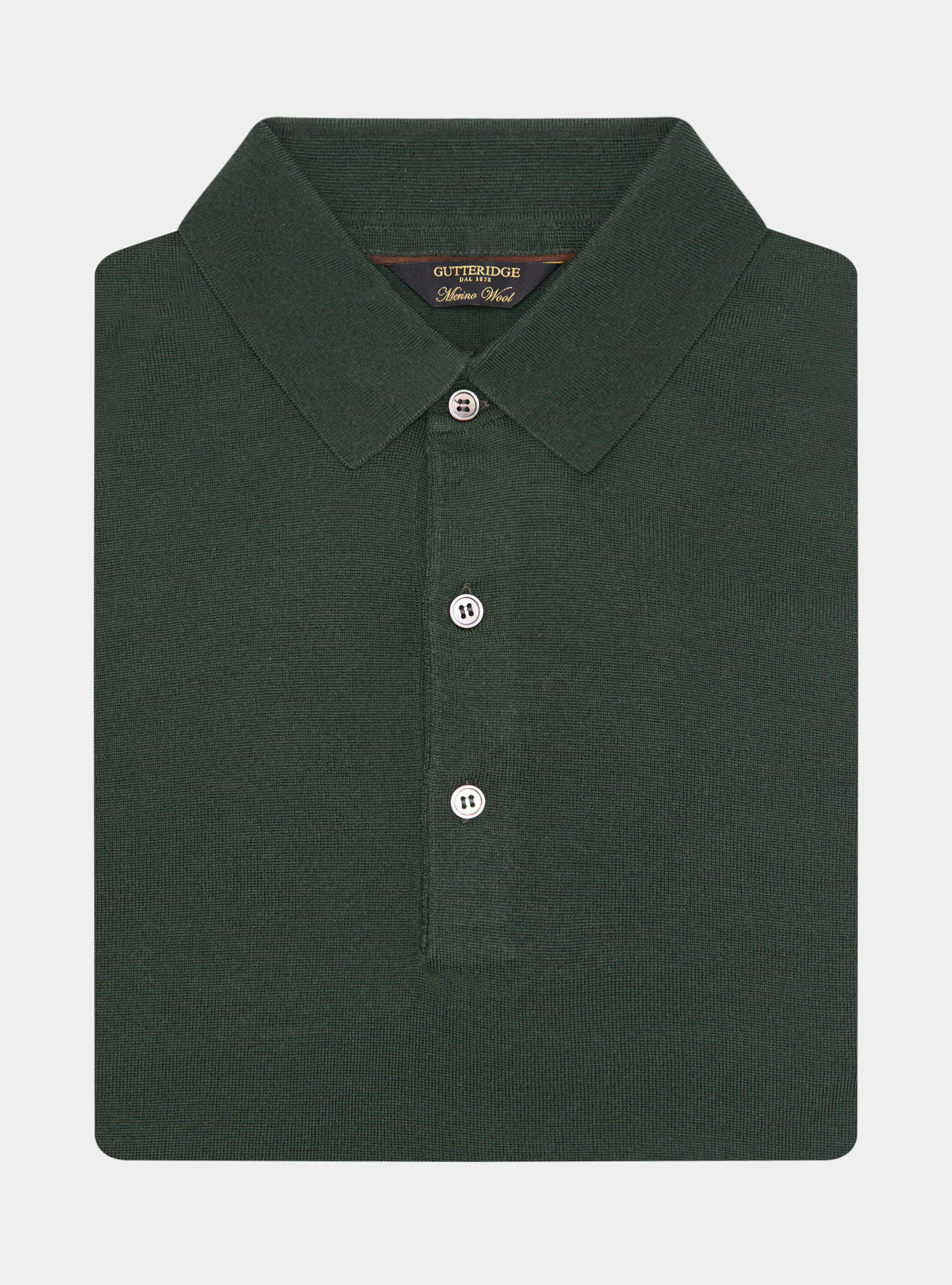 Extra-fine merino wool polo shirt, MILITARE 0609C