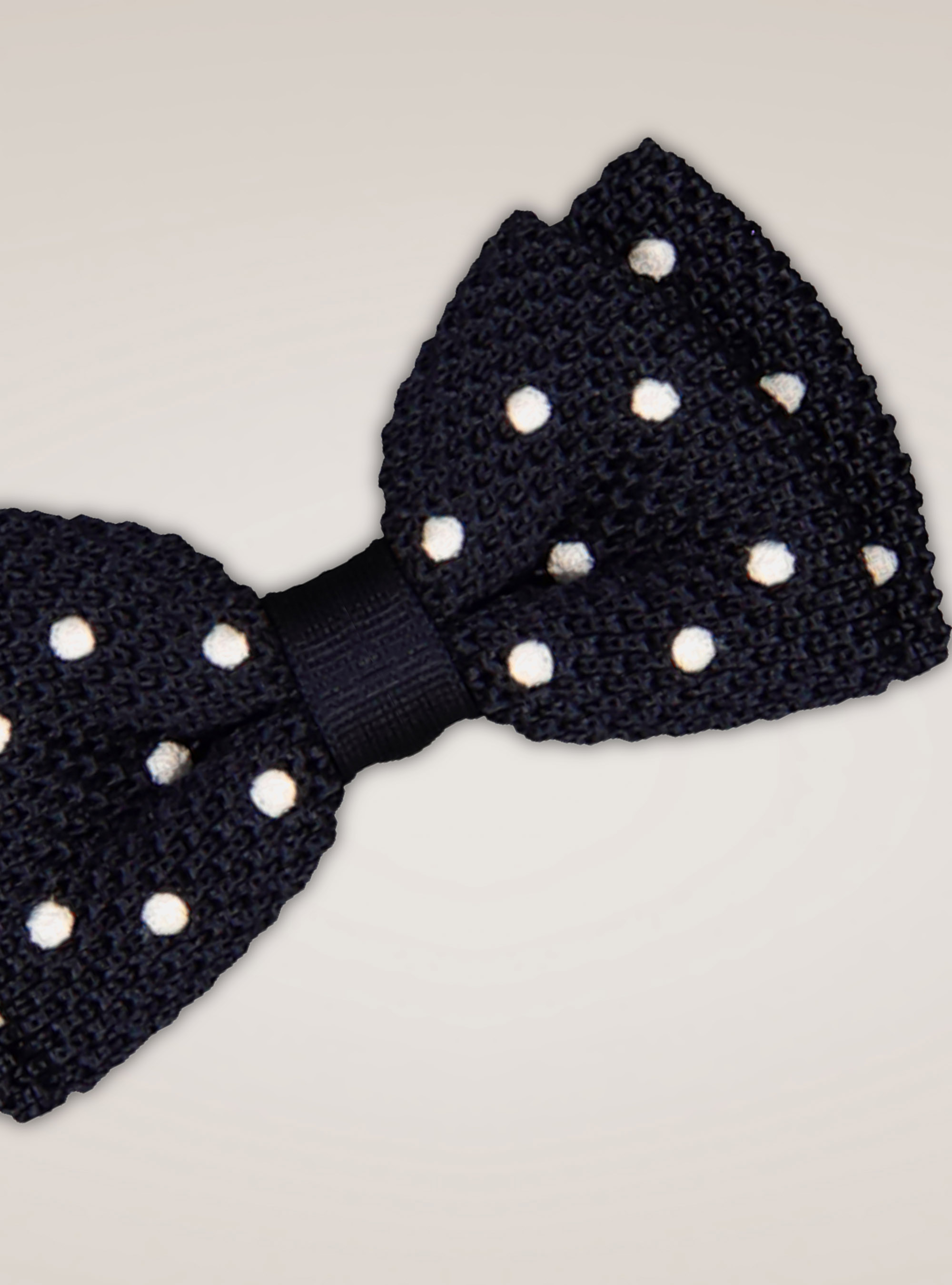 Noeud papillon en maille, BLEU MARINE