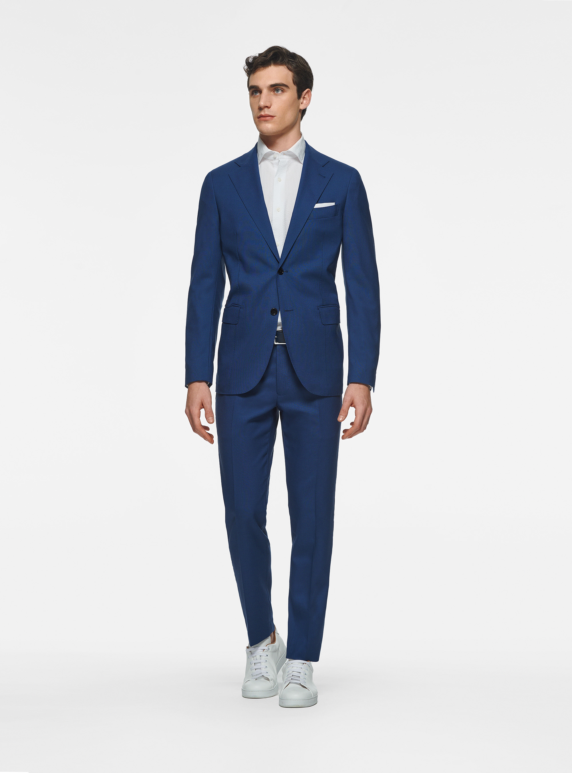 Abito inchiostro in pura lana Vitale Barberis Canonico, 