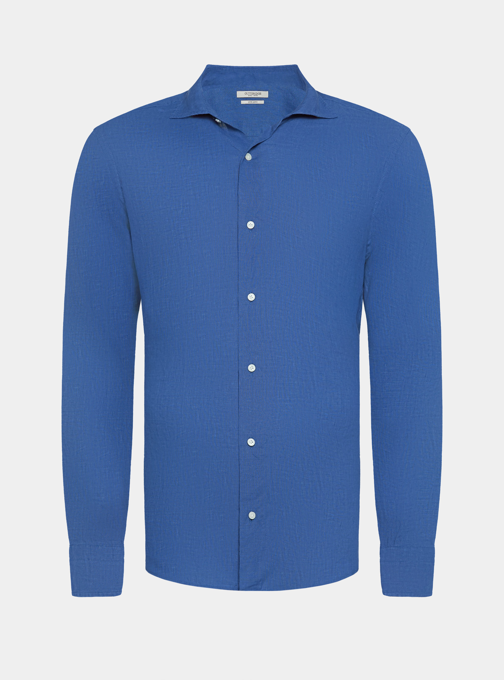 Camicia in puro lino, BLU