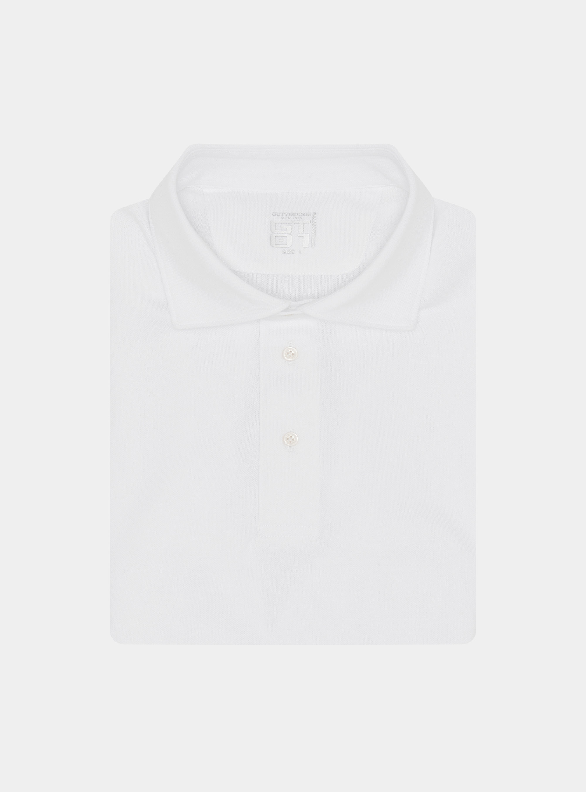 Polo en piqu&eacute; extensible GT01, BLANC