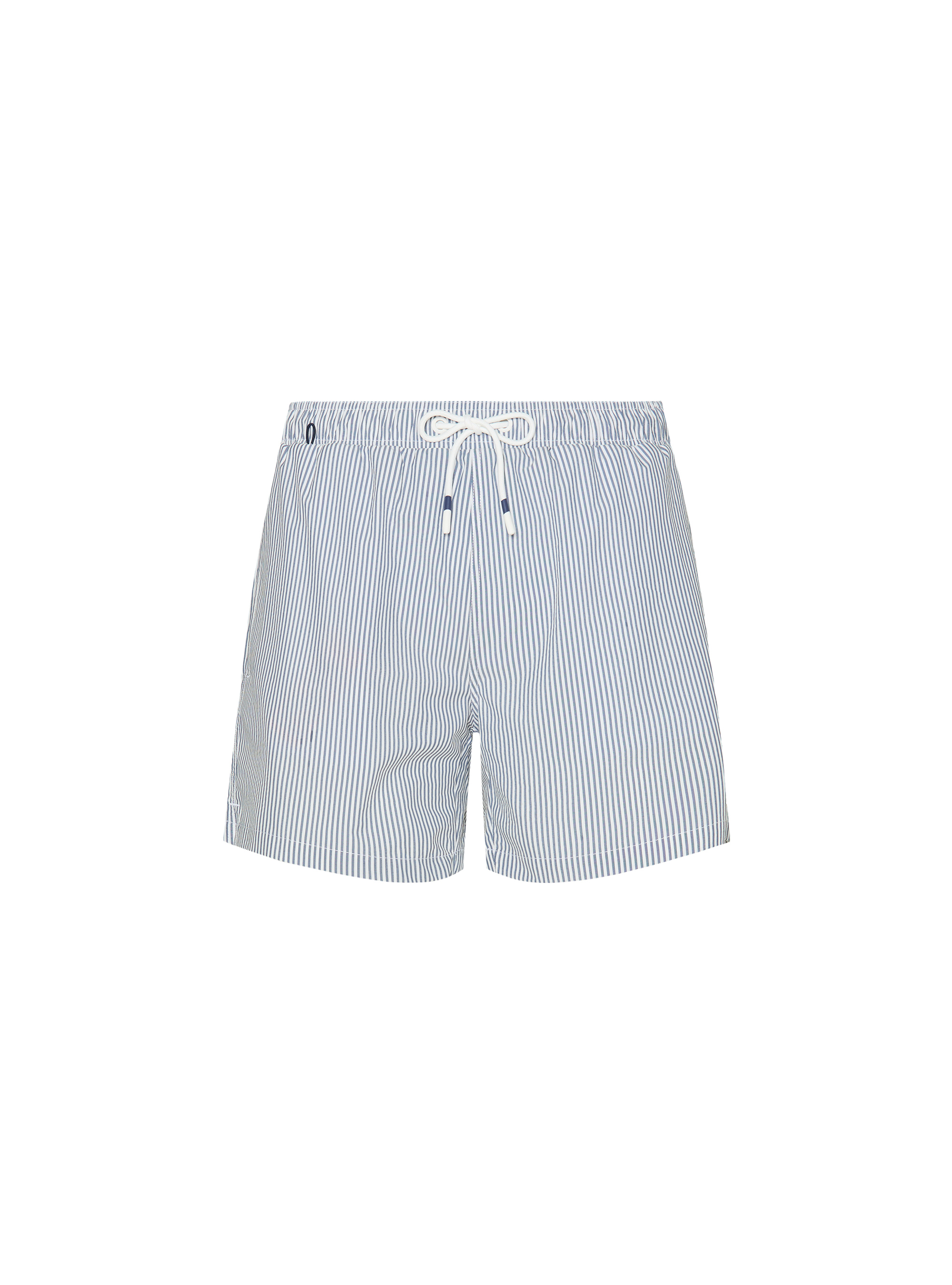 Seersucker striped swimwear, BLUE