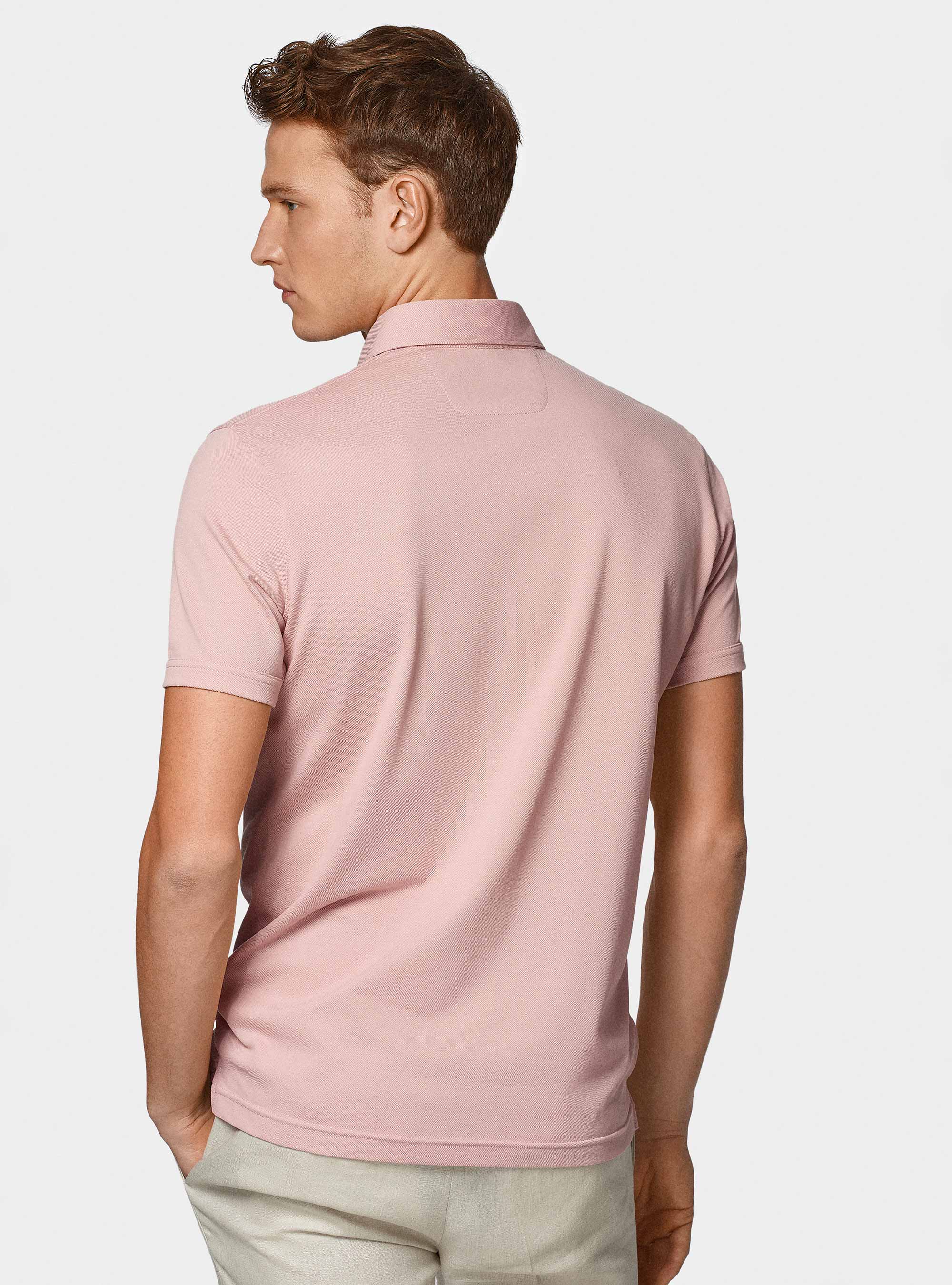 GT01 stretch pique polo shirt, 0441C ROSA SCURO