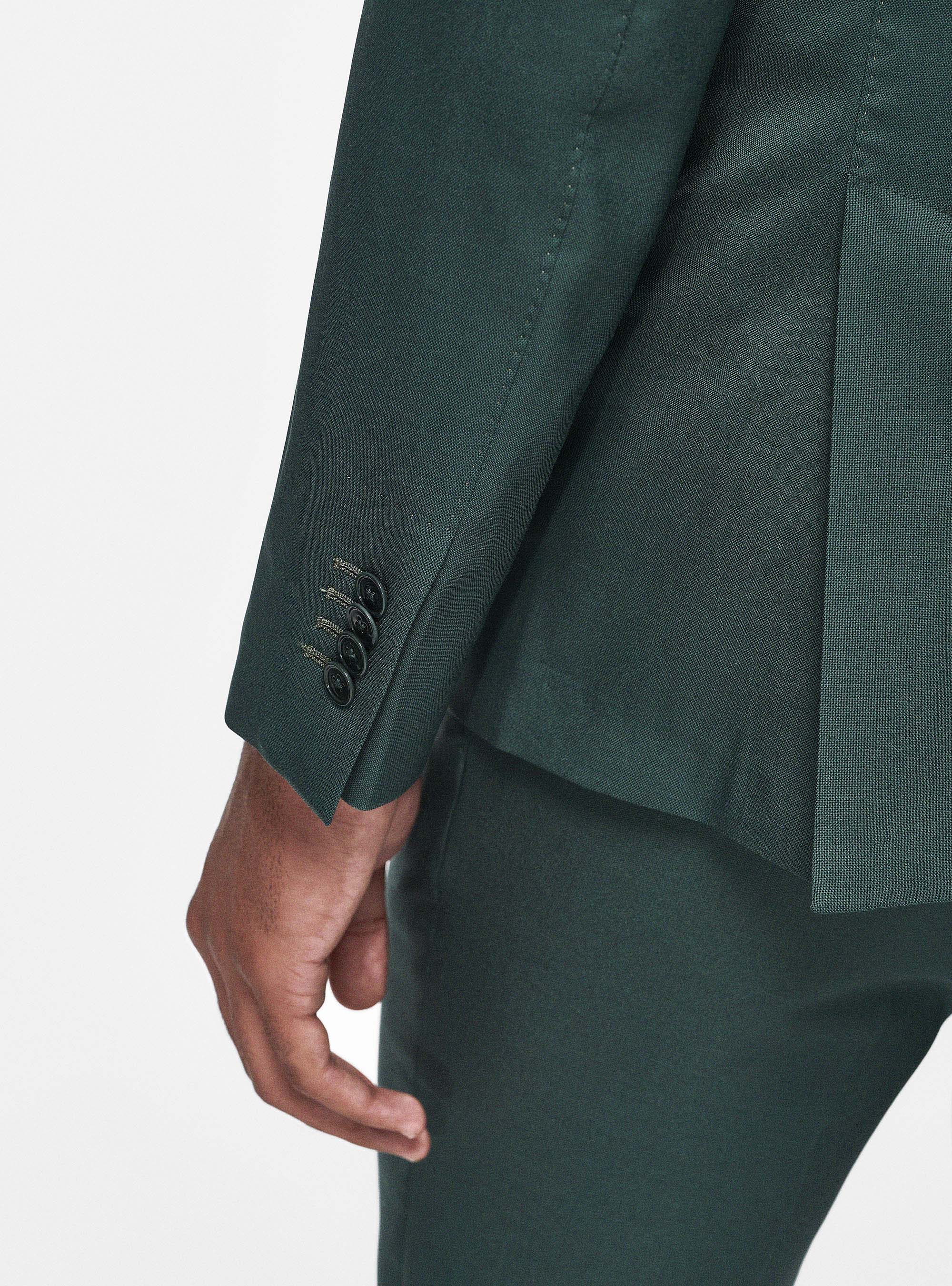 Vitale Barberis Canonico pure wool blazer, GREEN