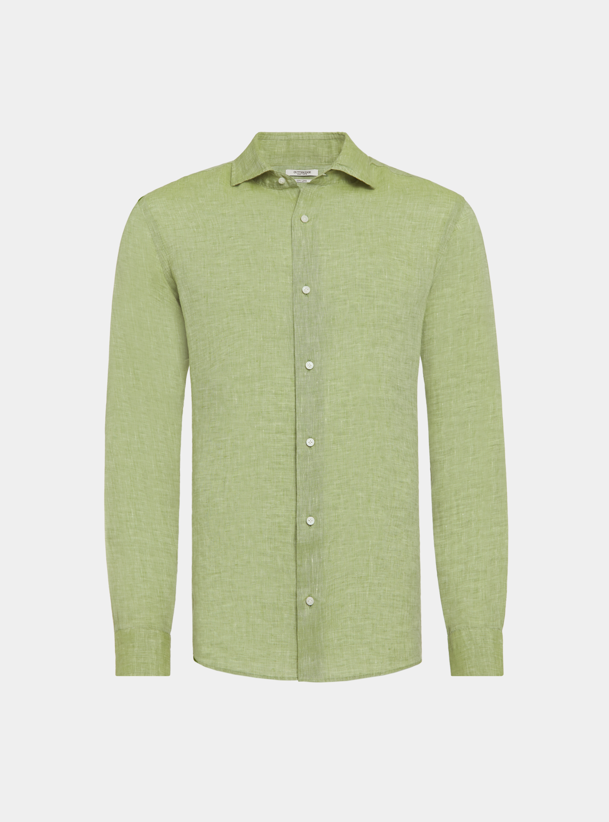 Camicia in puro lino, VERDE PISTACCHIO 0616C