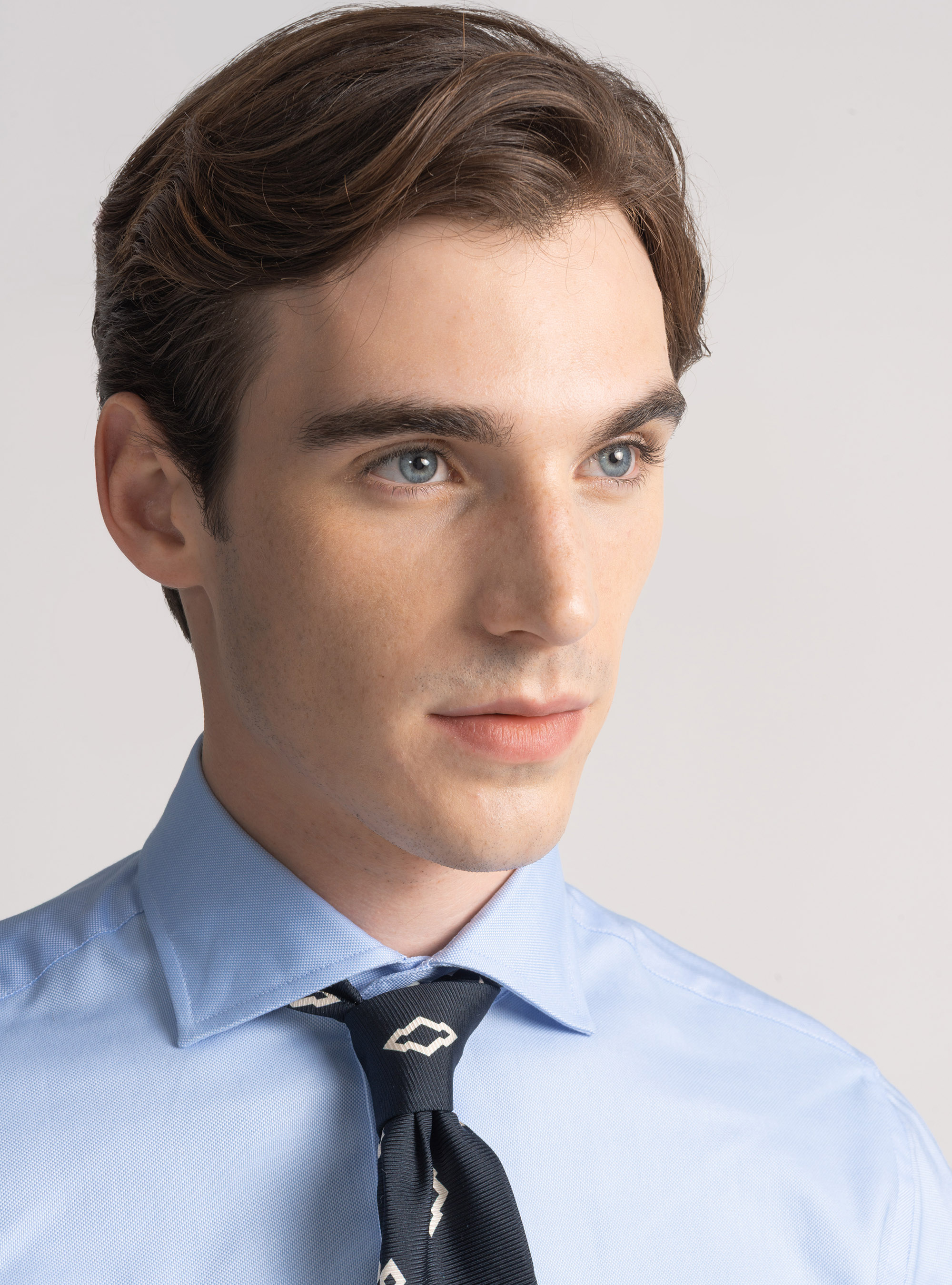Camicia in cotone oxford, AZZURRO