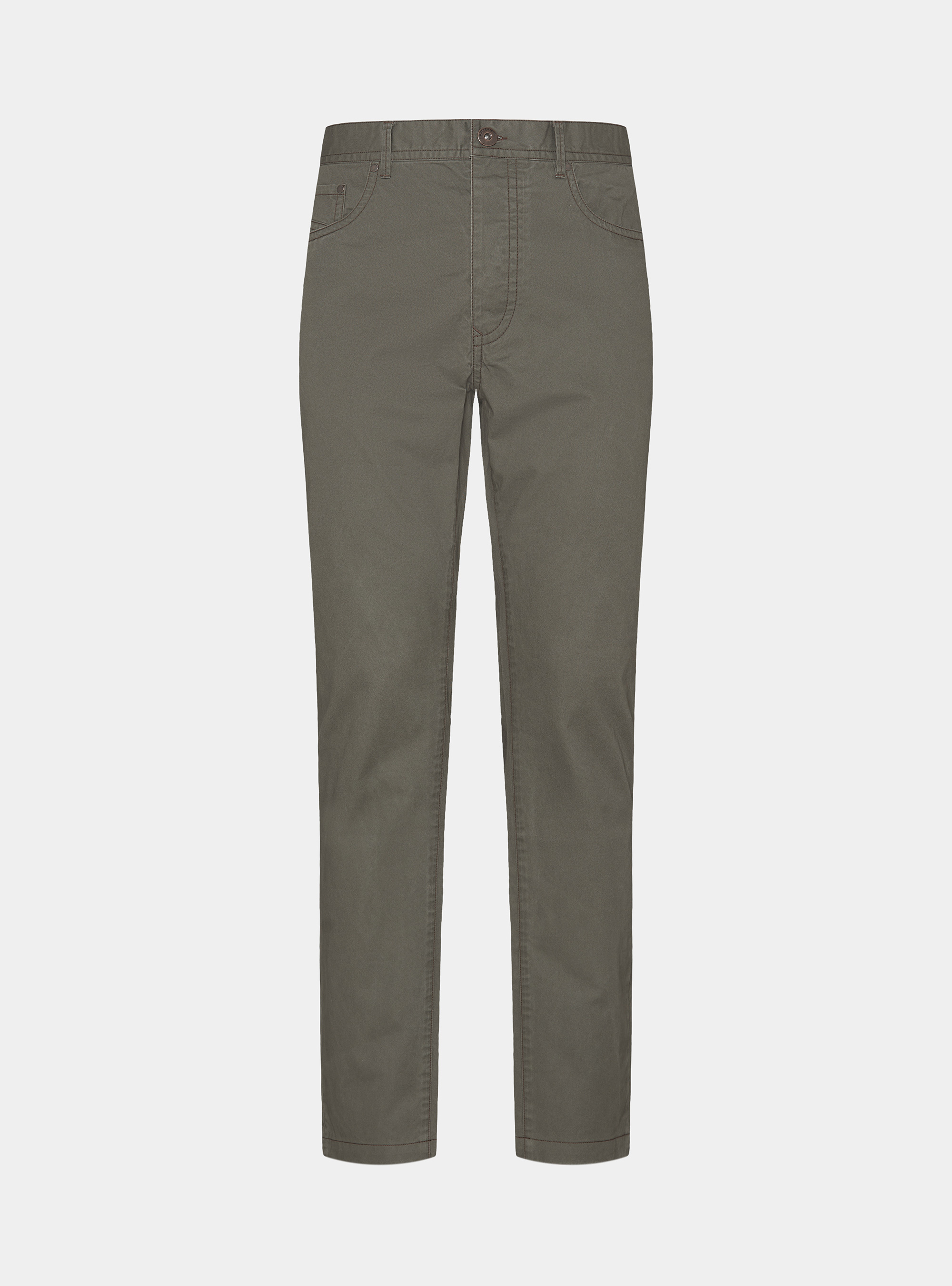 Slim fit cotton trousers, MILITARE 0609C