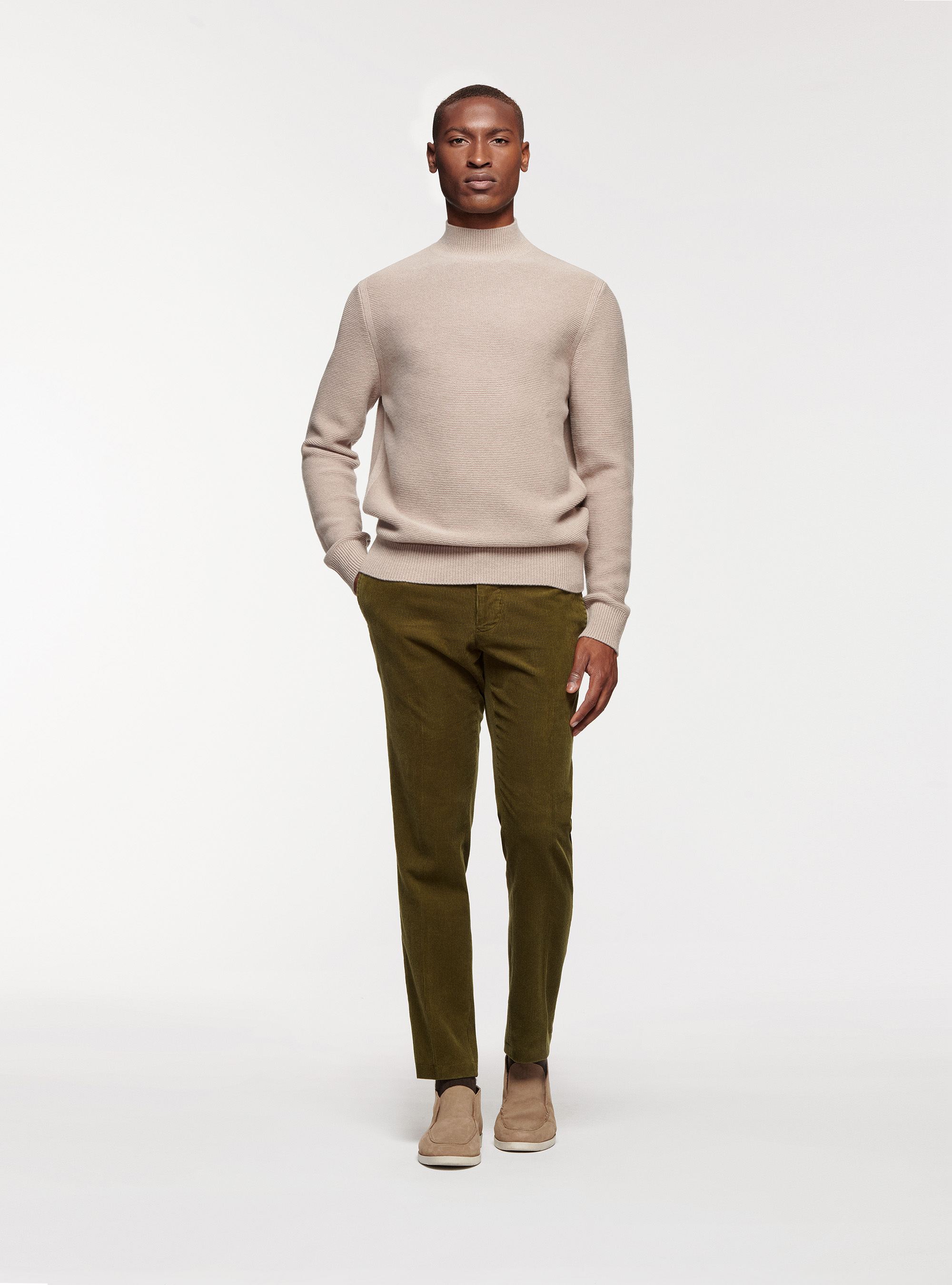 Corduroy trousers, OLIVE