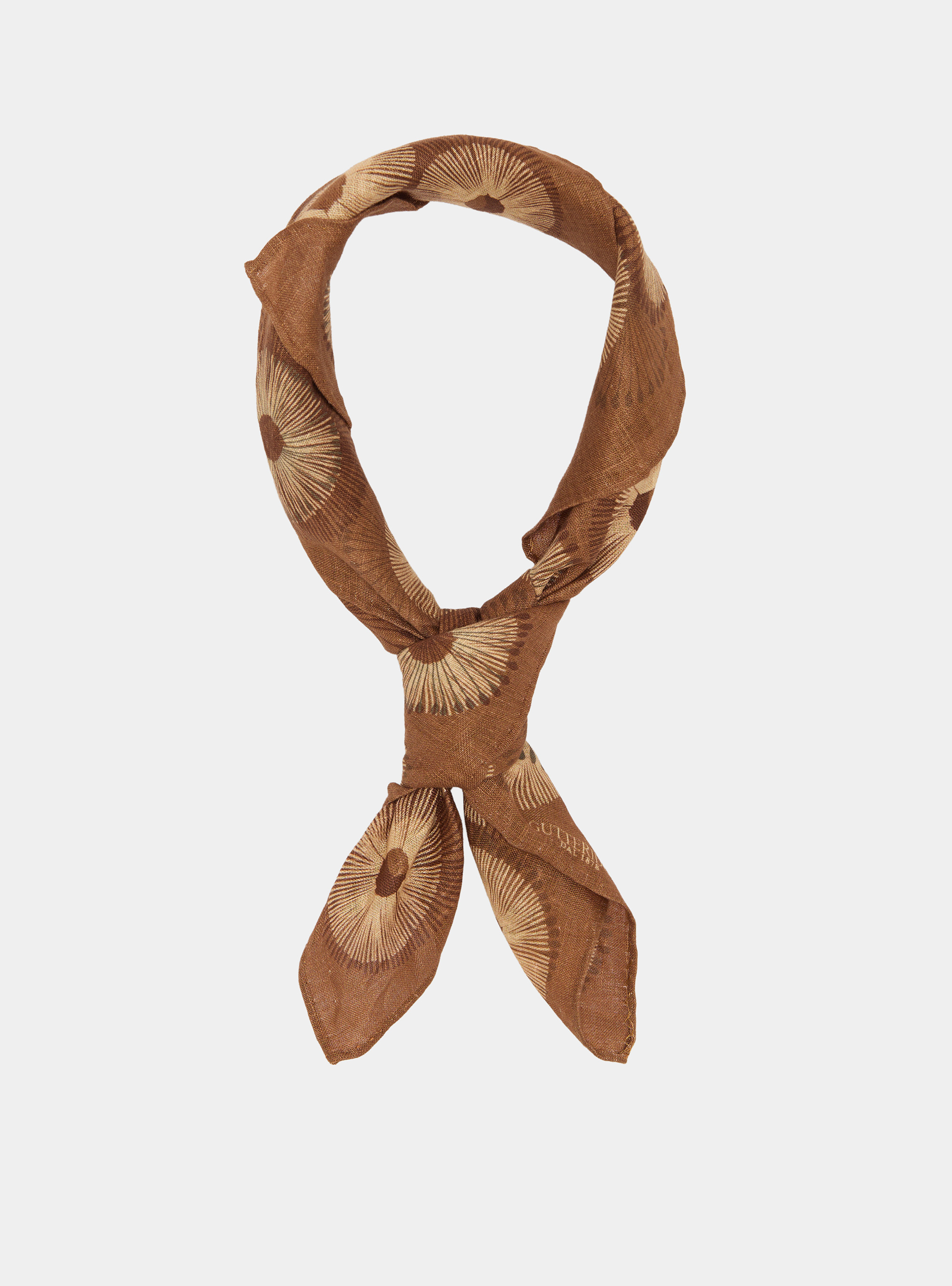Optical patterned linen foulard, MULTICOLOR