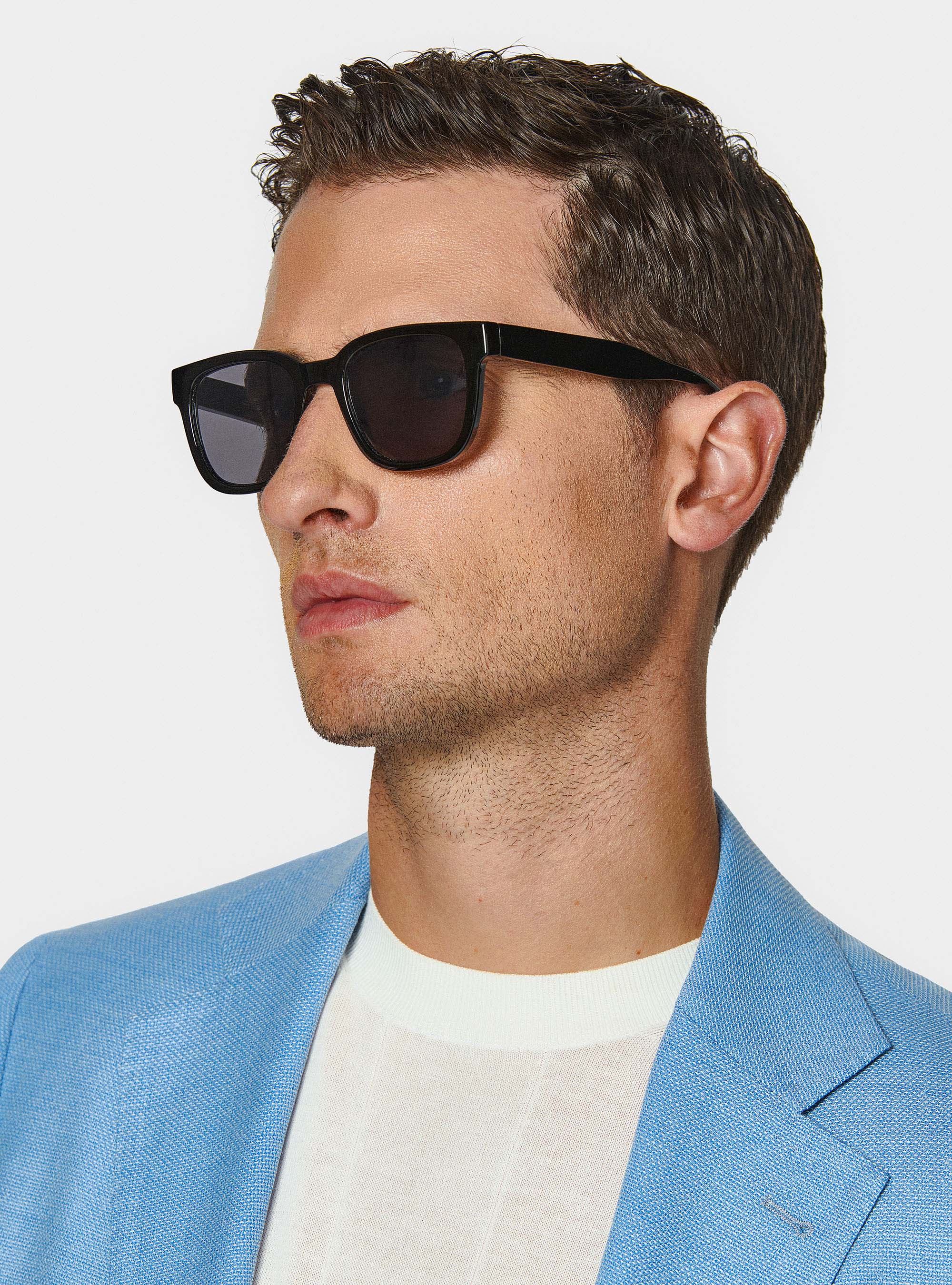 Veste en pure laine Vitale Barberis Canonico, BLEU CIEL