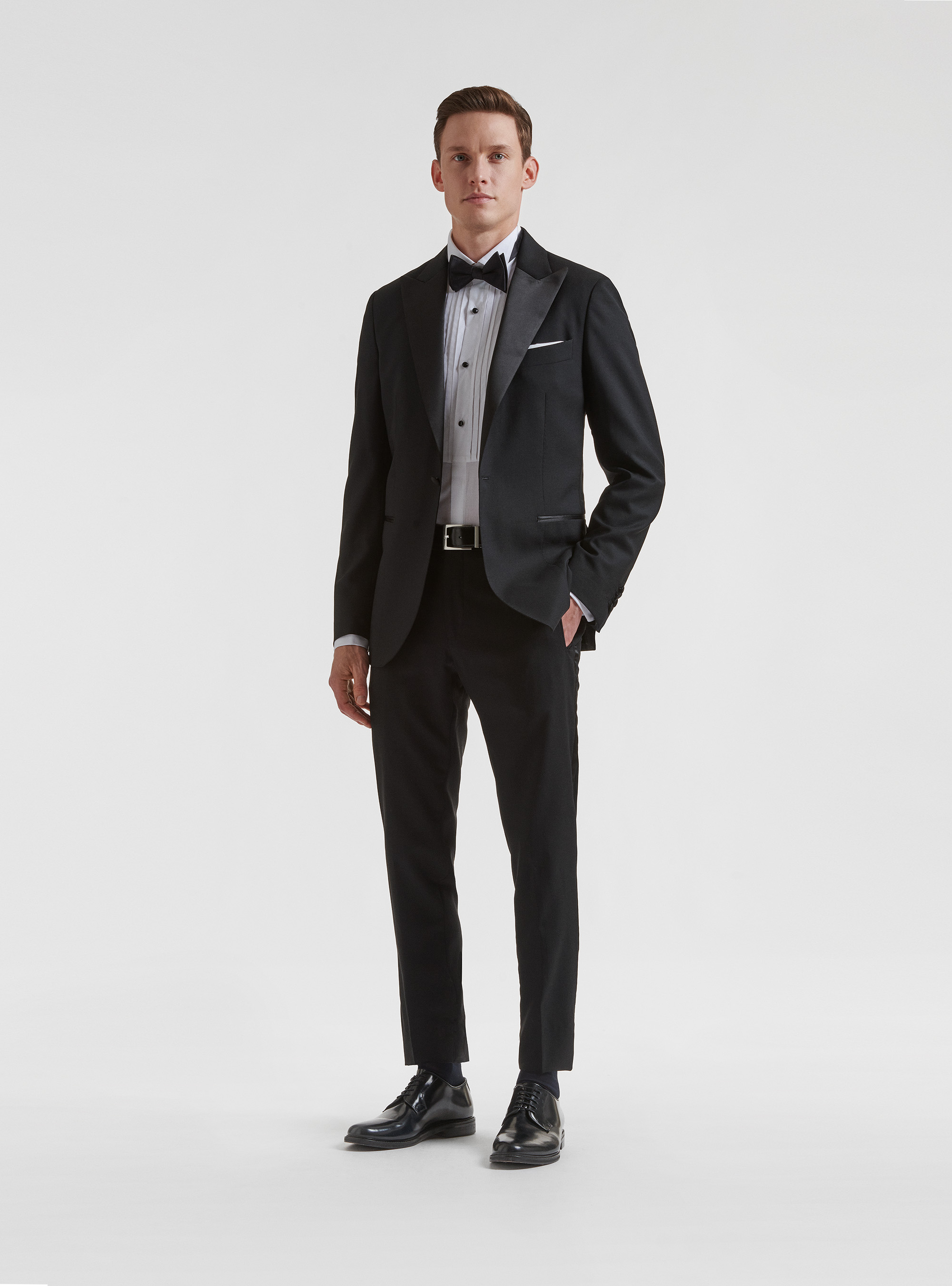 Schwarzer Smoking aus reiner Wolle Vitale Barberis Canonico, 