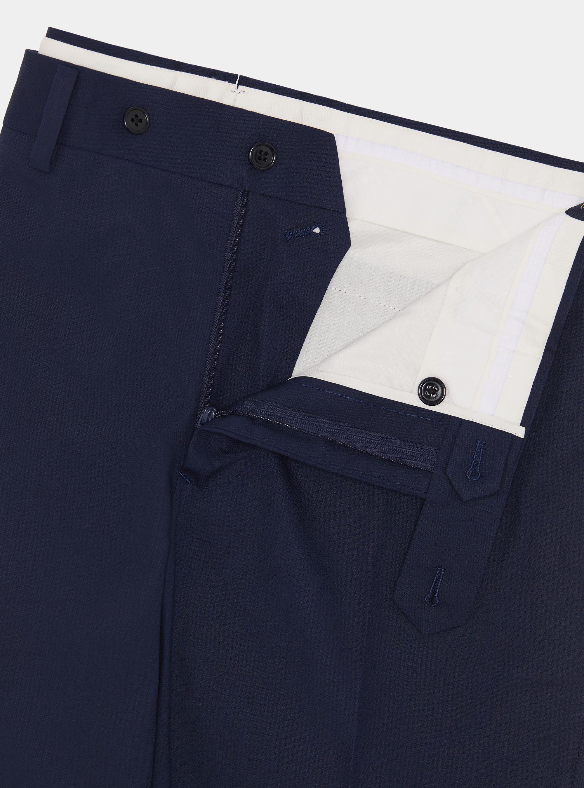 Cotton suit trousers, NAVY BLUE