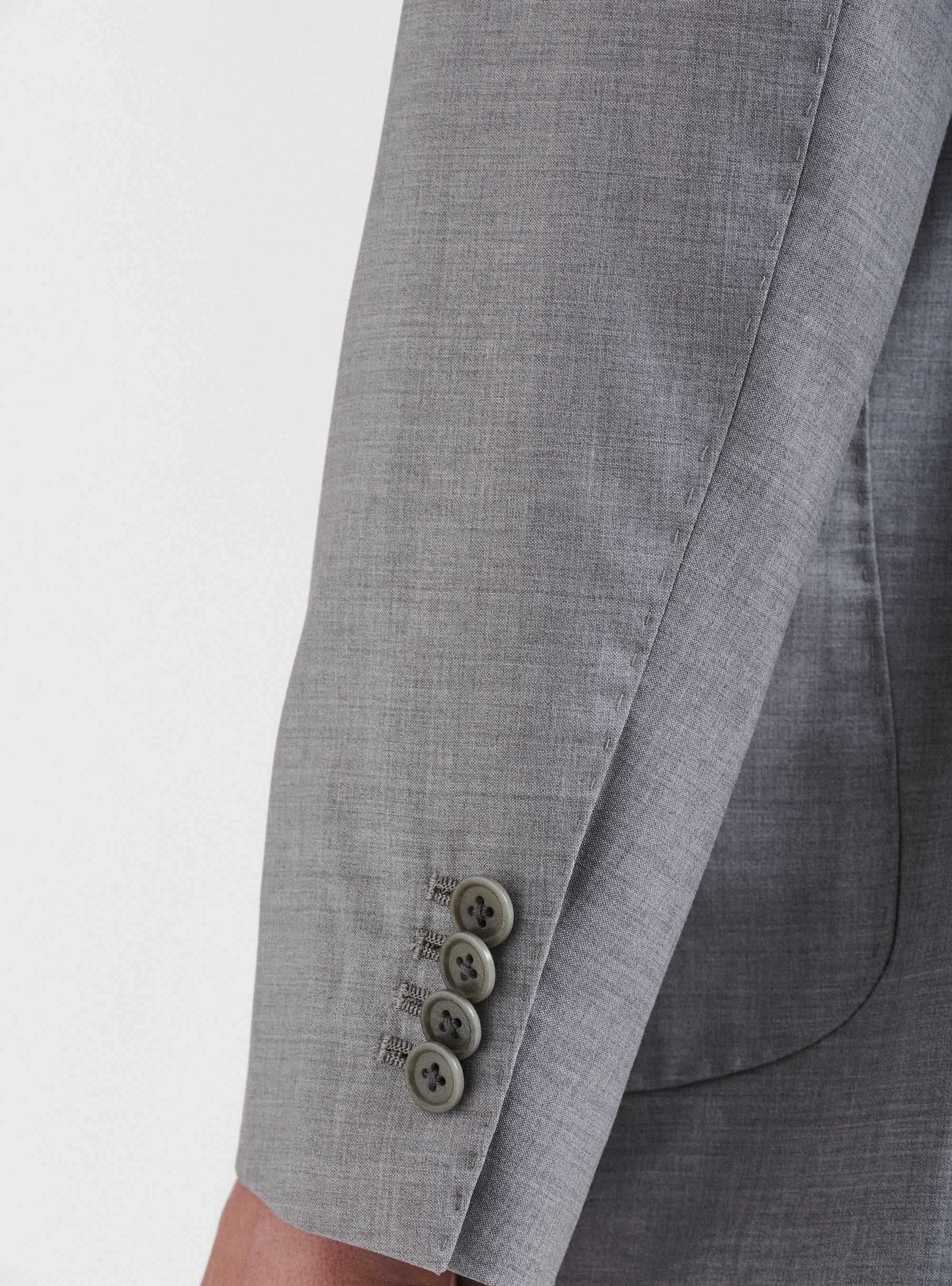 Anzugsjacke aus superfeiner Schurwolle 130's Reda, GRIGIO CHIARO 0256C