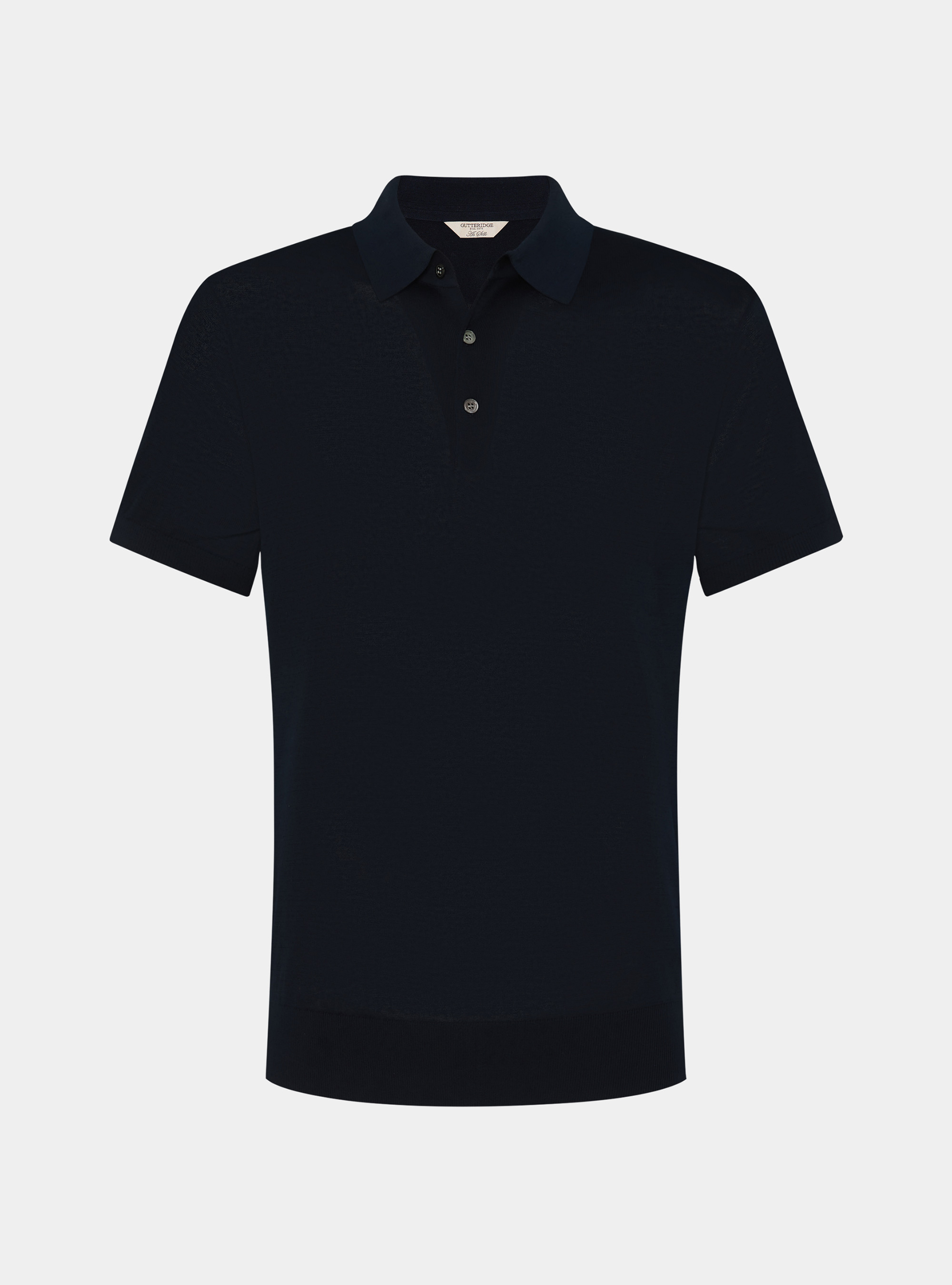 Poloshirt aus Baumwolle und Seide, NAVY 0218C