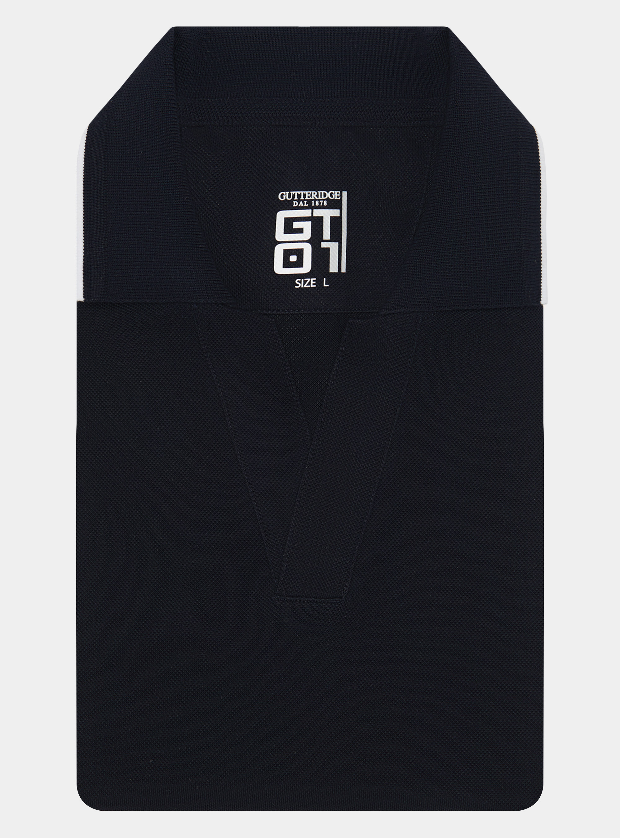 Polo GT01 de piqu&eacute; el&aacute;stico sin botones, AZUL MARINO